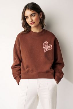 Next Sweatshirt Sweatshirt mit Herzmotiv Amour (1-tlg)