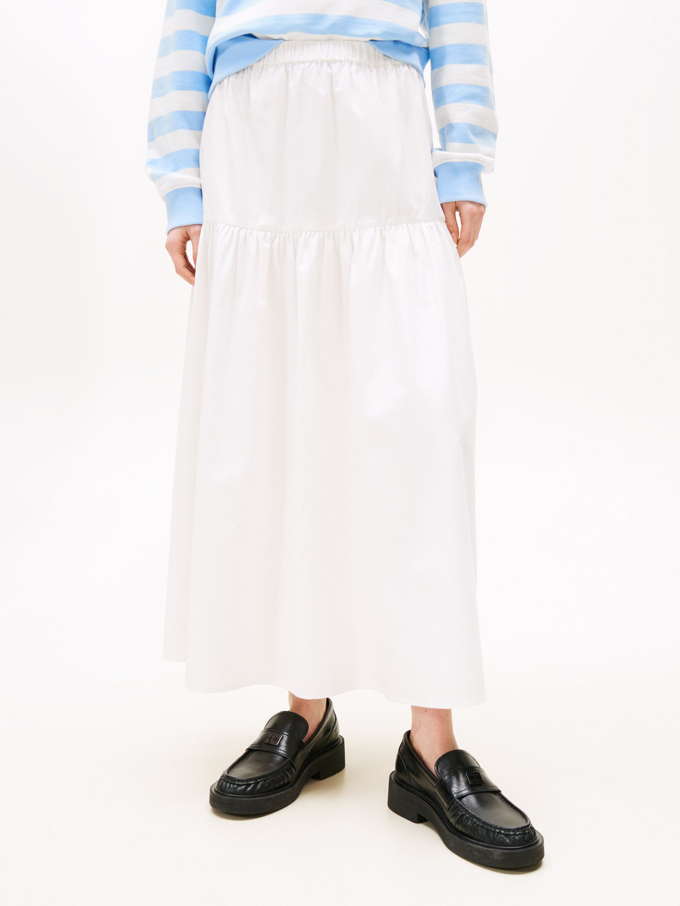 Tommy Jeans Maxirock TJW POPLIN TIERED MAXI SKIRT günstig online kaufen