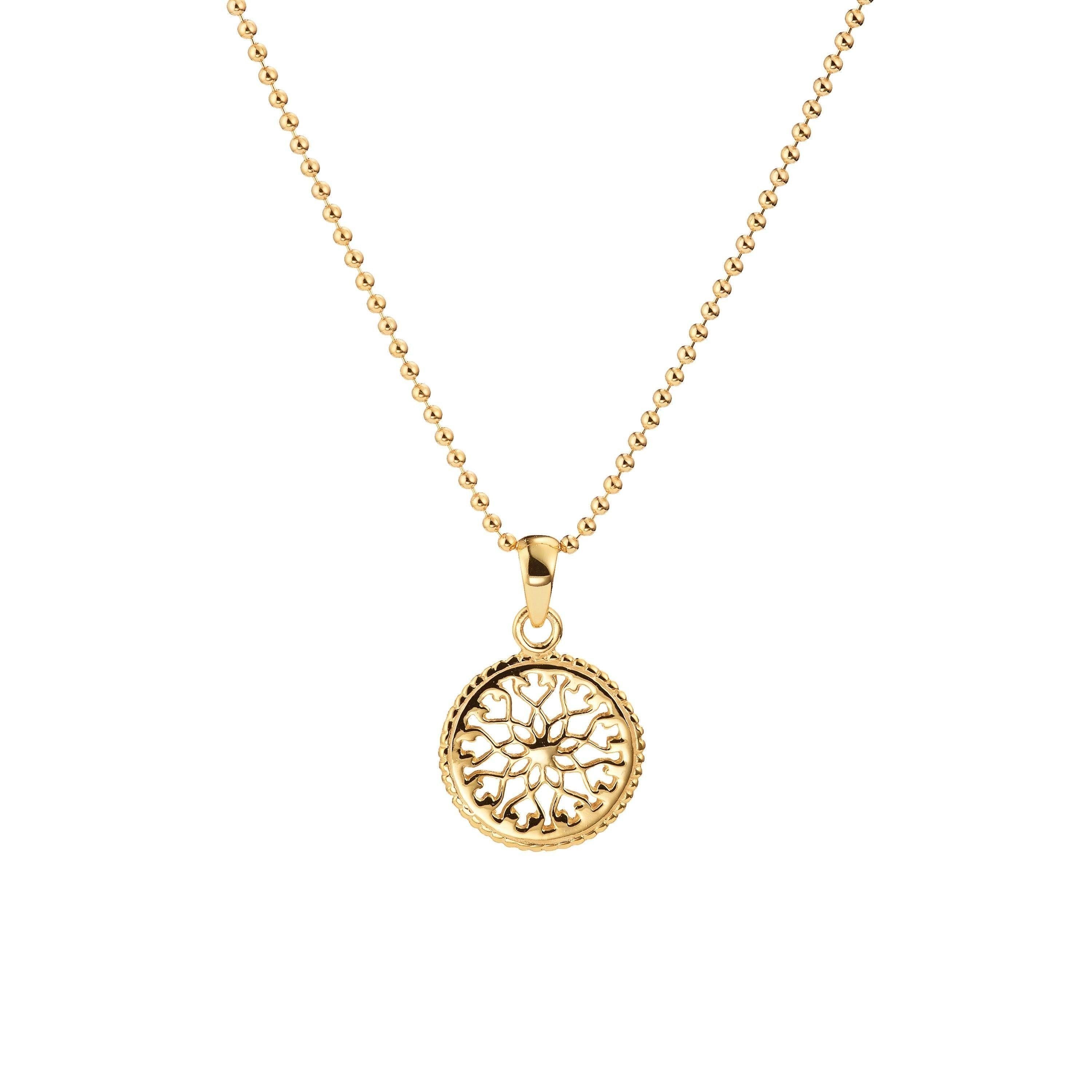 iz-el Silberkette Kette Gold Mandala Sonne günstig online kaufen