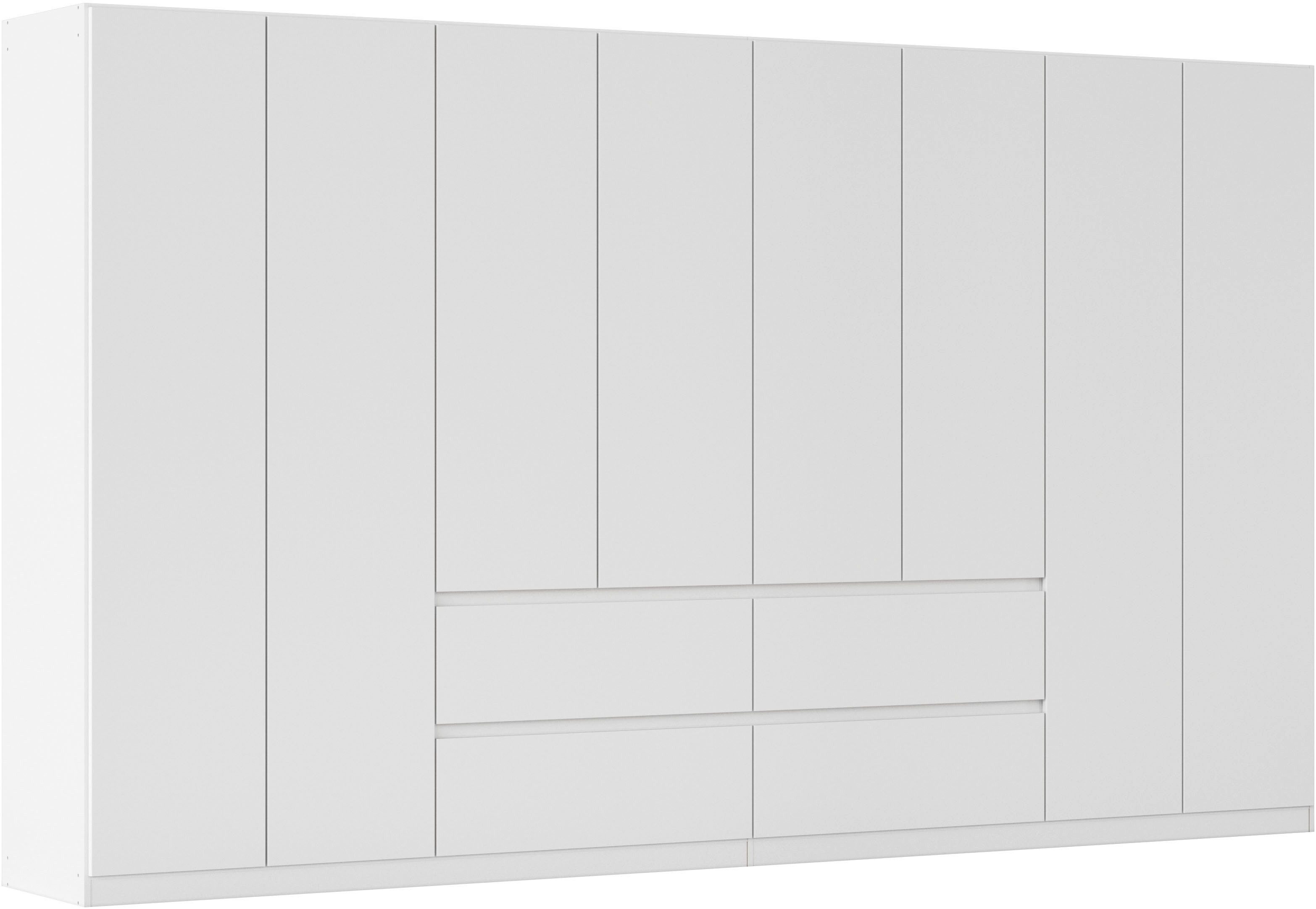 rauch Drehtürenschrank Mehrzweckschrank Aktenschrank Mietswohnung Garderobe MAINZ 360cm breit (3 verschiedene Ausstattungen BASIC/CLASSIC/PREMIUM (inkl. SOFT-CLOSE) grifflose Front, Außentüren mit Push-to-Open Funktion MADE IN GERMANY