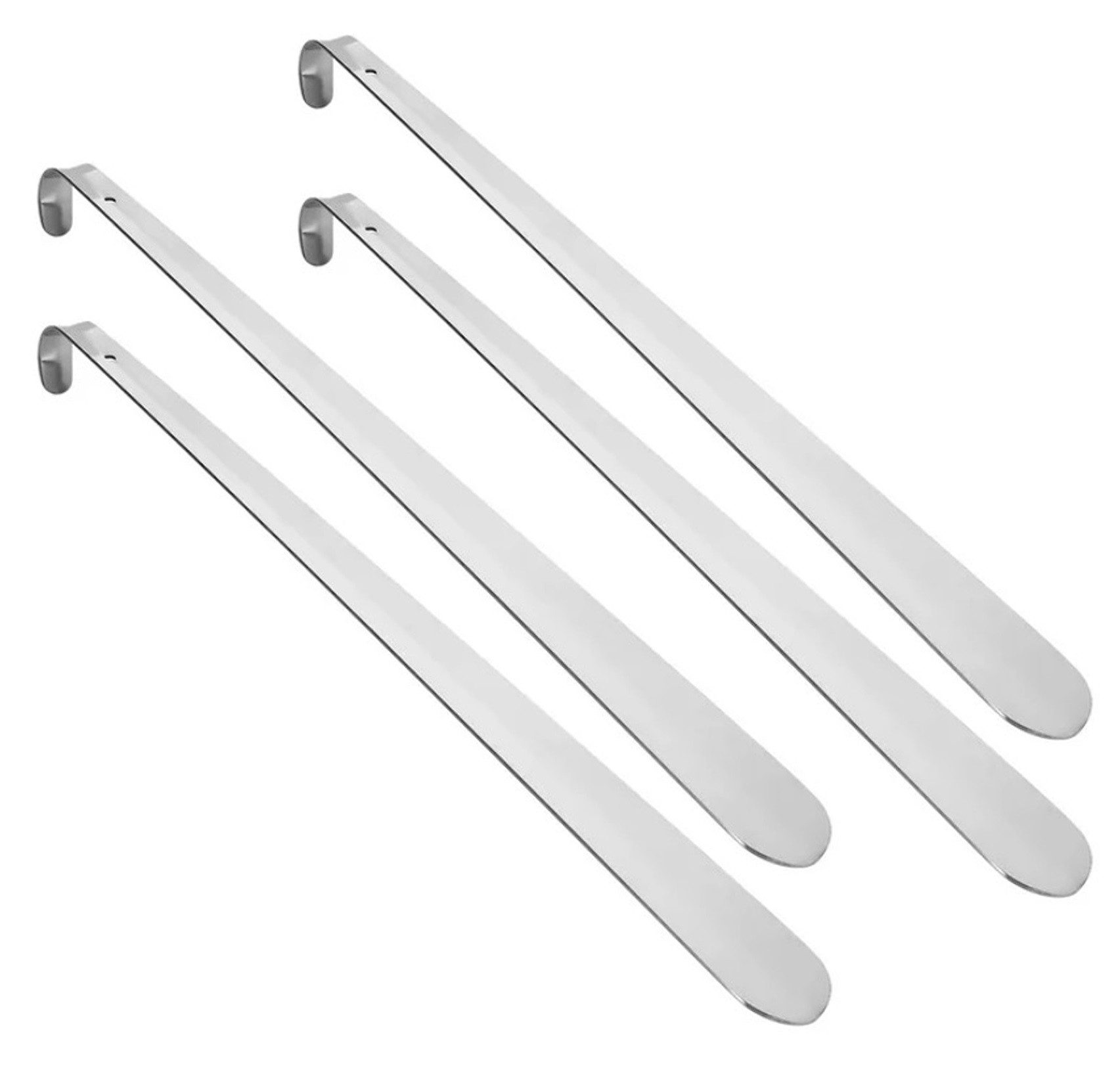 Schuhlöffel 4er Set Schuhlöffel aus Edelstahl, 52cm Schuhanzieher, Schuhanziehhi