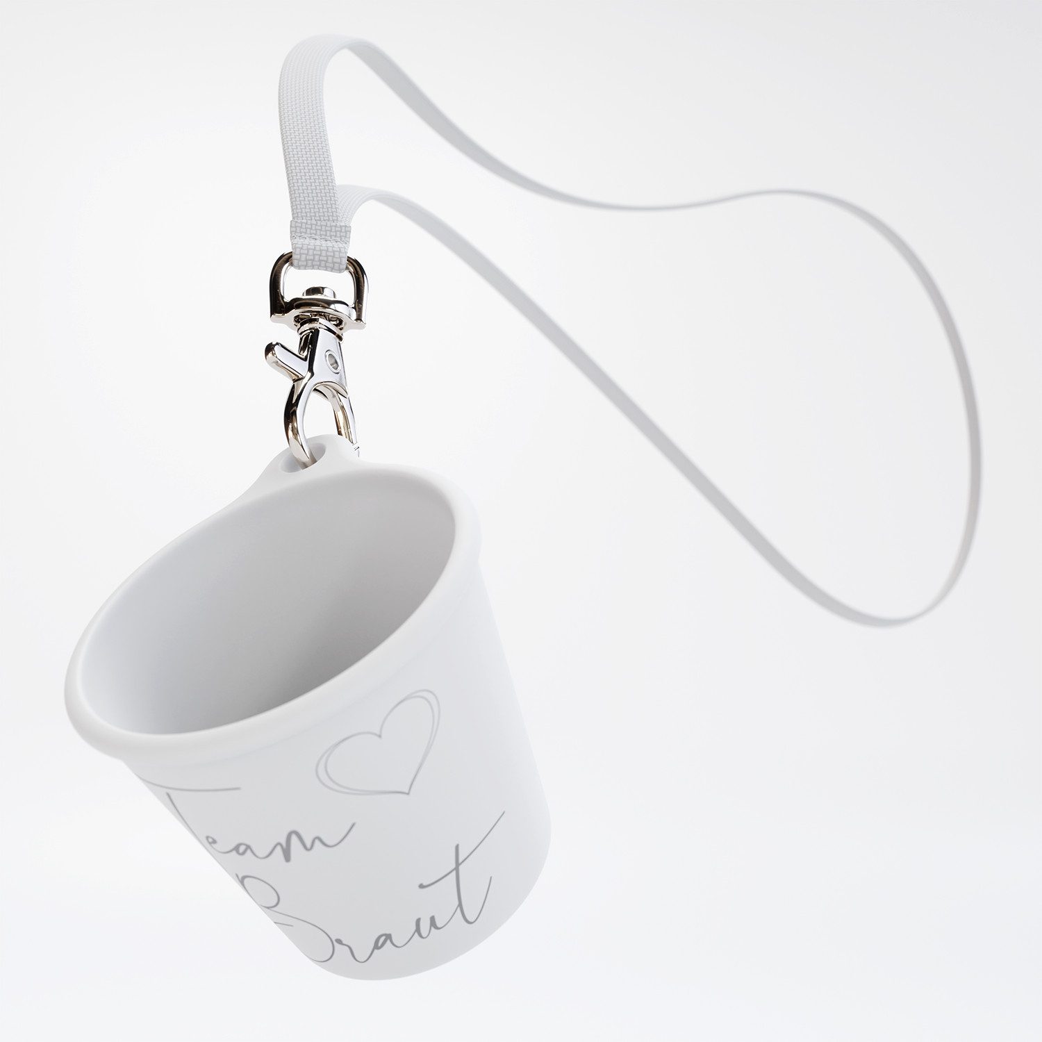 SoPro Schnapsglas 6x Schnapsbecher Plastik 4 cl wiederverwendbar - Pinnchen zum Umhängen