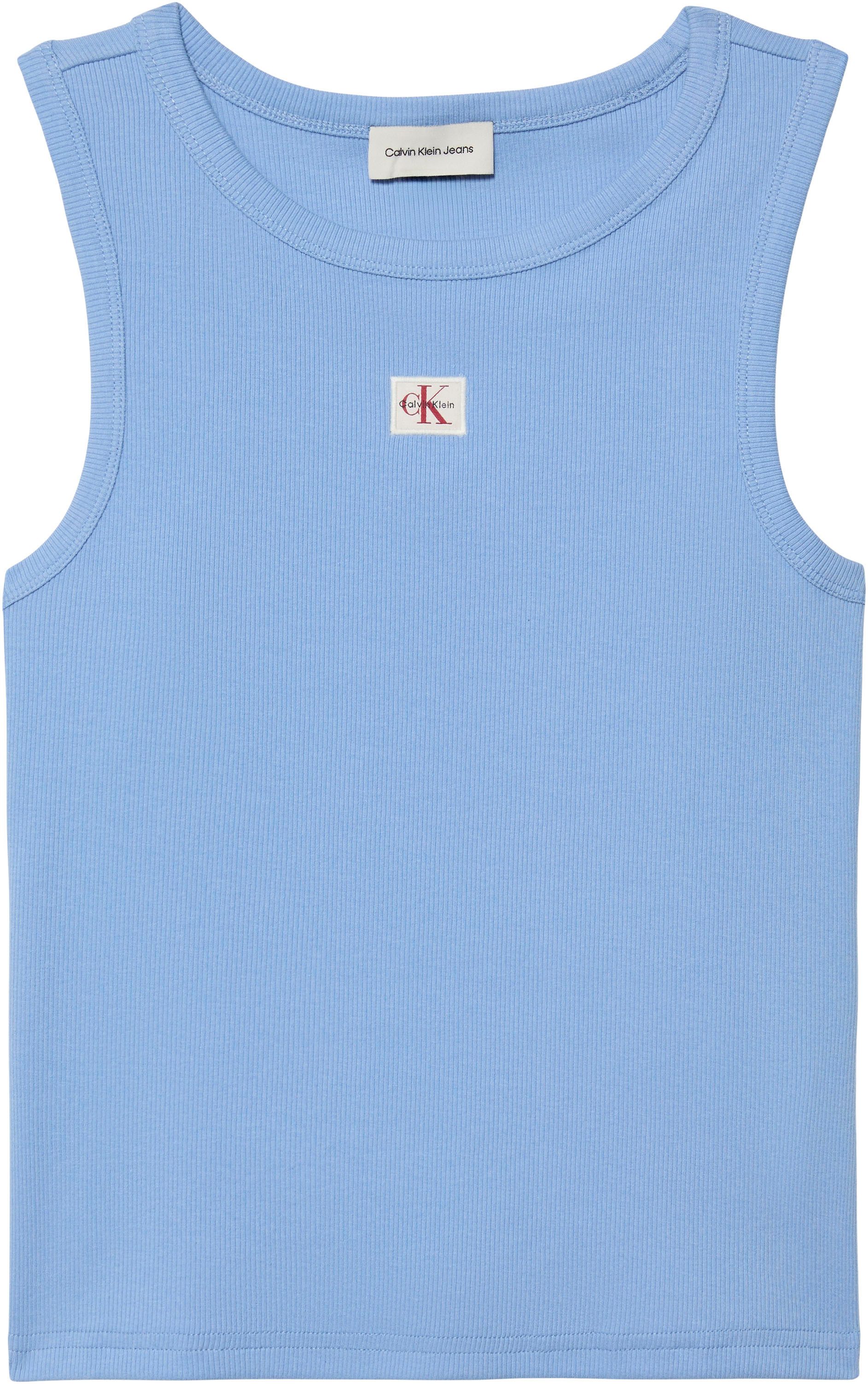 Calvin Klein Jeans Tanktop A - WVN LBL 2X2 CTTN Mit Rundhalsausschnitt günstig online kaufen