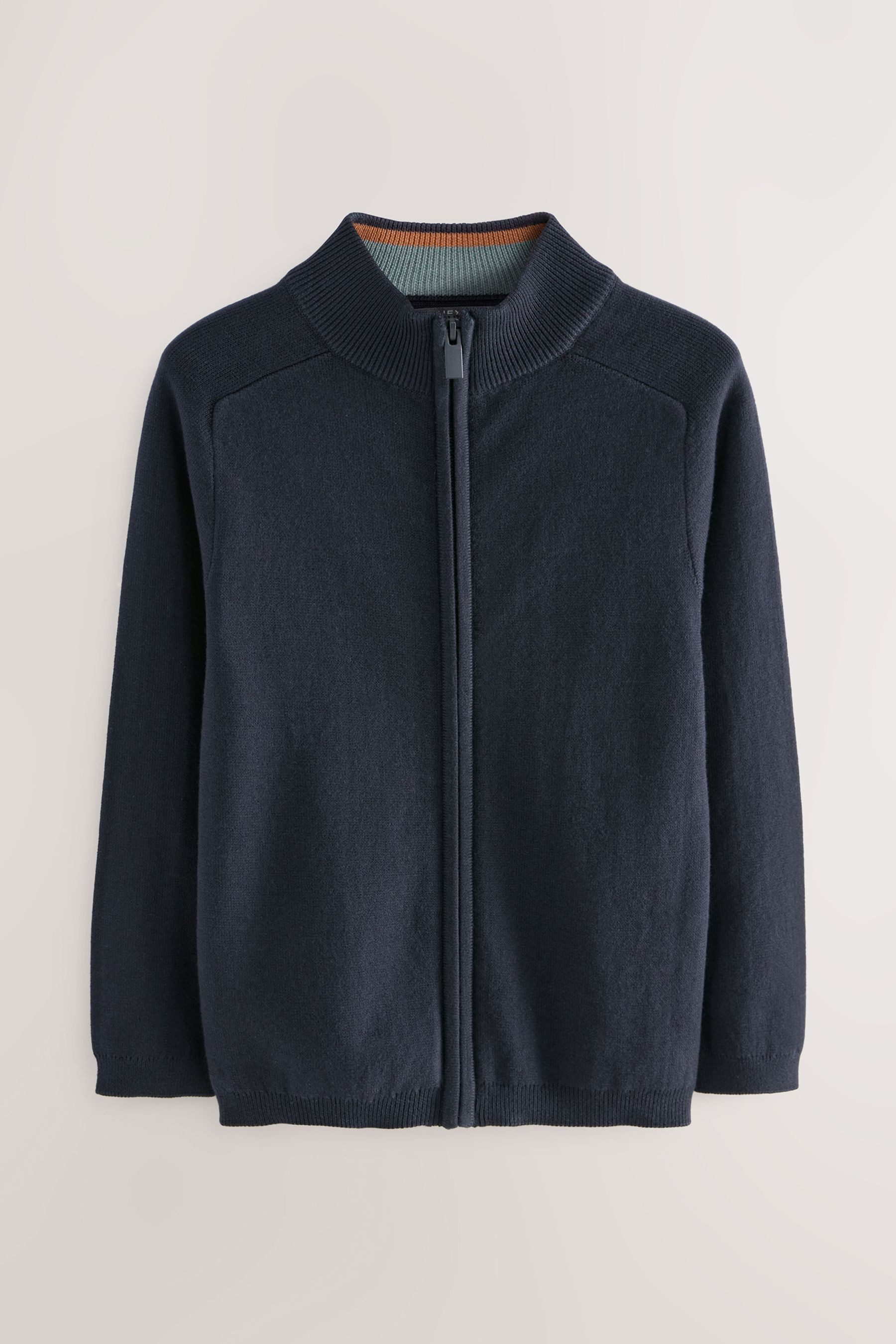 Next Strickjacke Strickjacke mit durchgehendem Reißverschluss (1-tlg)
