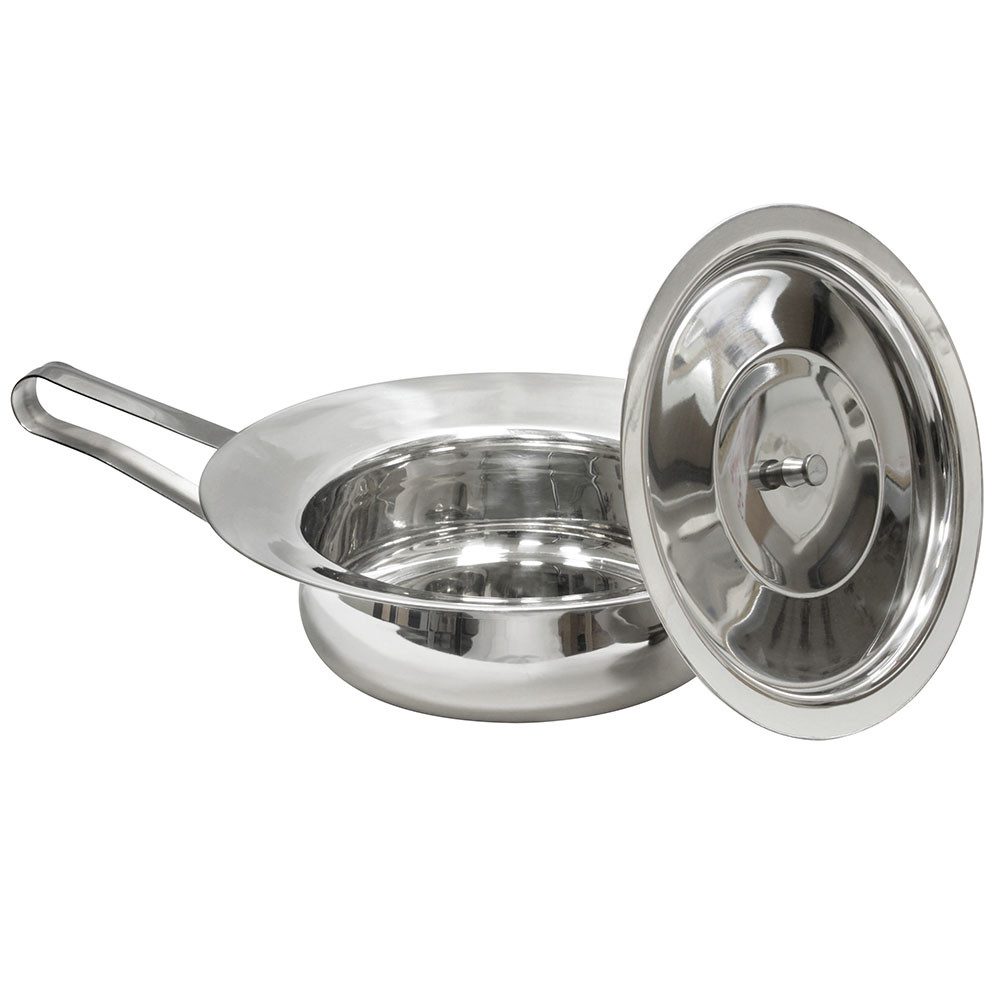 AMPri Urin-Flasche Steckbecken aus Edelstahl - Stück (1 St)