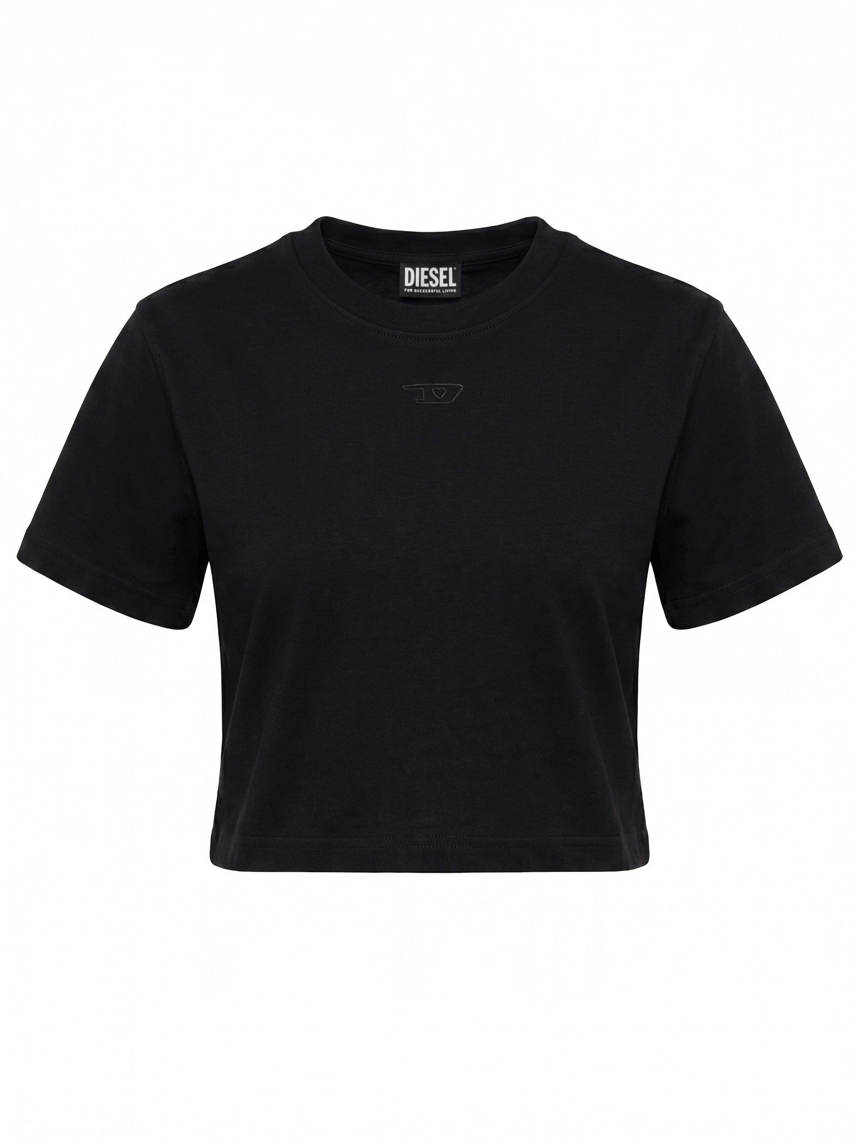 Diesel Rundhalsshirt Cropped Top - T-REG-CR-1 Regular Fit Crop Shirt