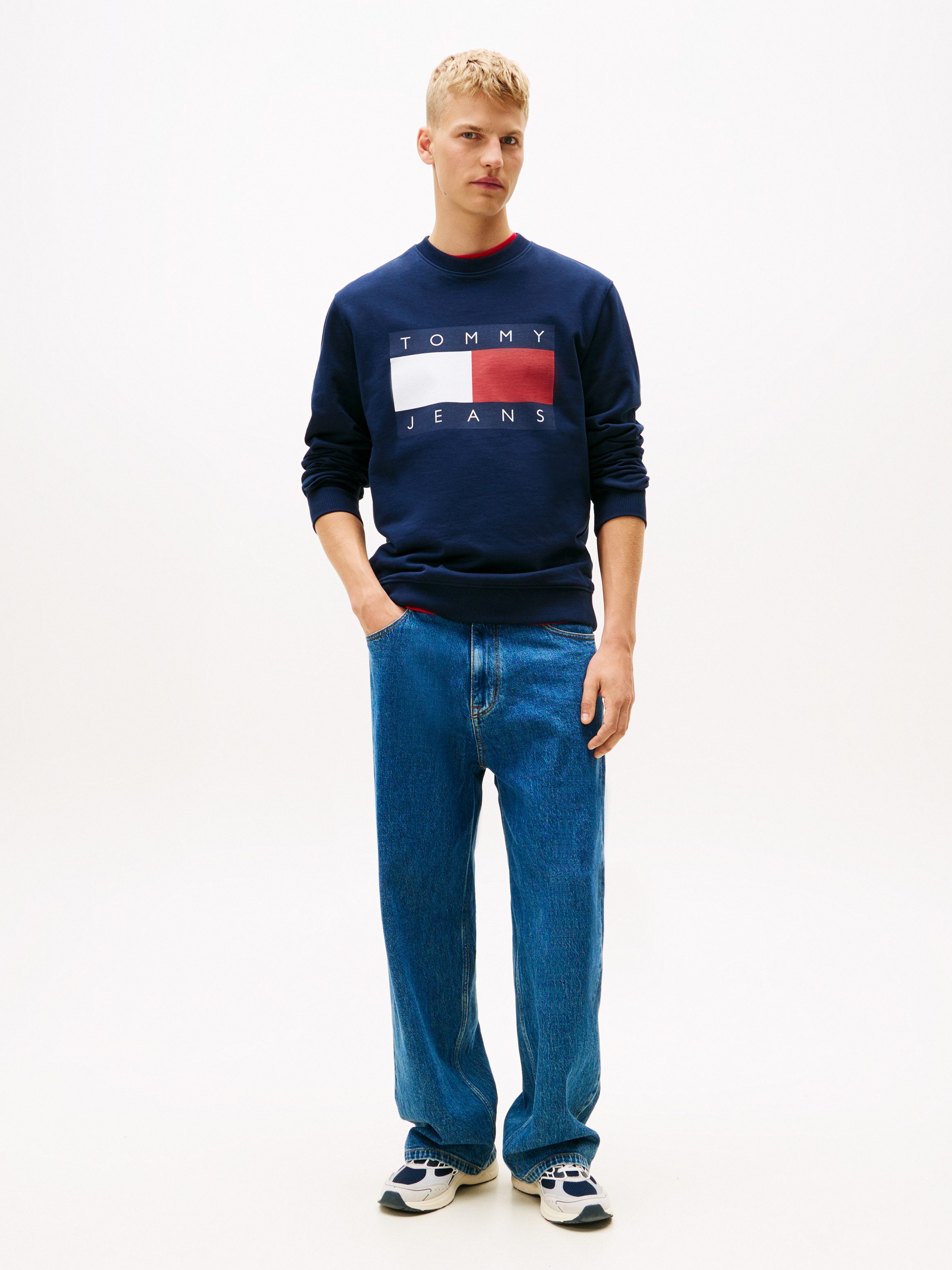 Tommy Jeans Sweatshirt TJM BIG FLAG CREWNECK regular fit