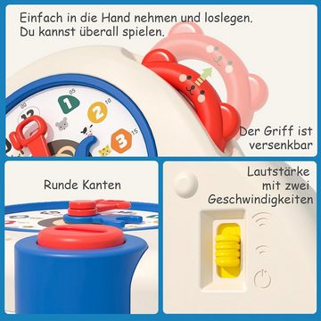 Gontence Lernspielzeug Montessori Lernuhr Uhr-Spielzeug Interaktives Musikspielzeug (1-St)