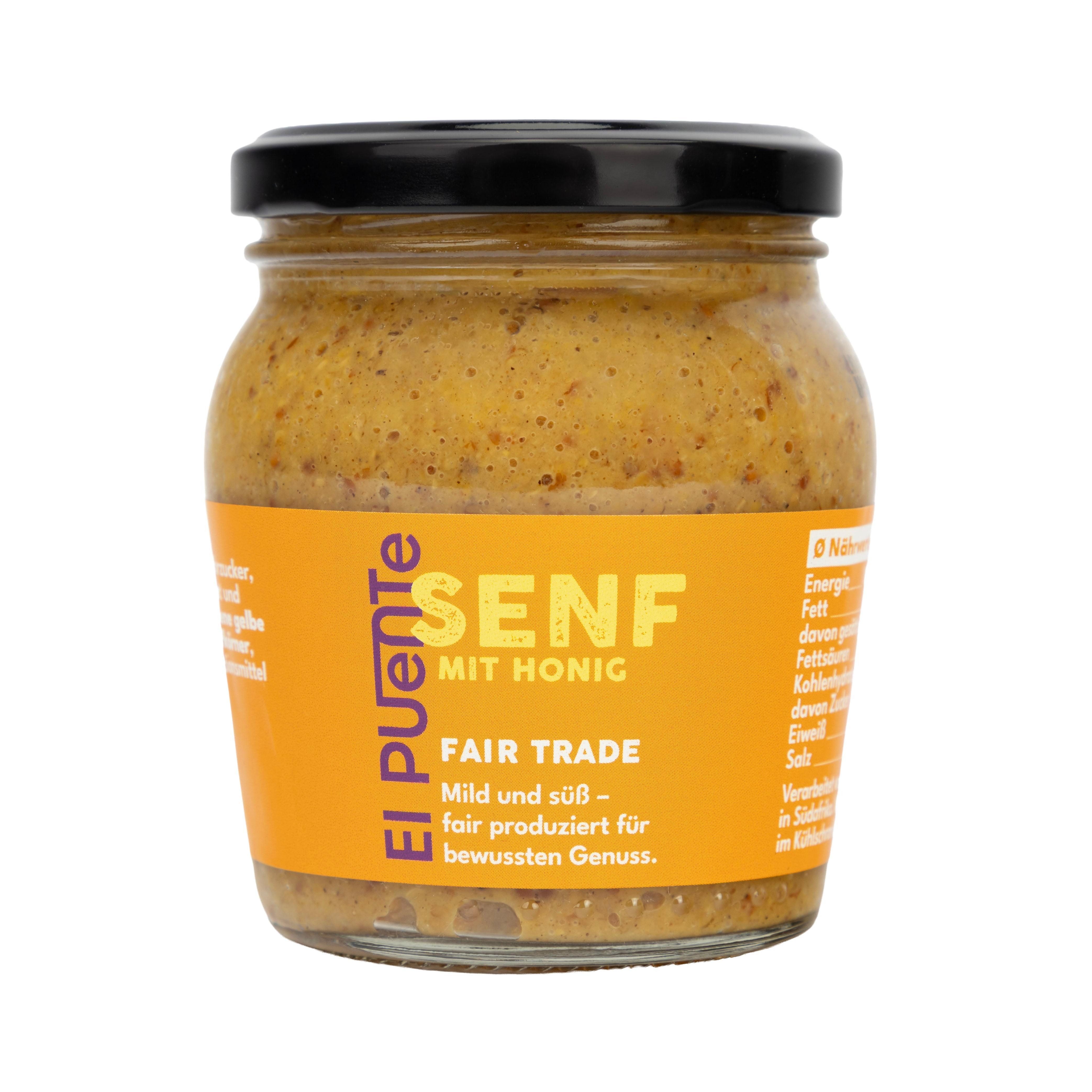 El Puente Gewürzpaste Senf mit Honig mild, Fair Trade, Glutenfrei, Handmade