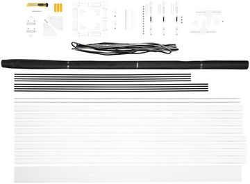 SCHELLENBERG Insektenschutz-Tür Fliegengitter für Balkontür Premium, Insektenschutz-Tür mit Aluminiumrahmen, 100 x 215 cm, weiß, 70093