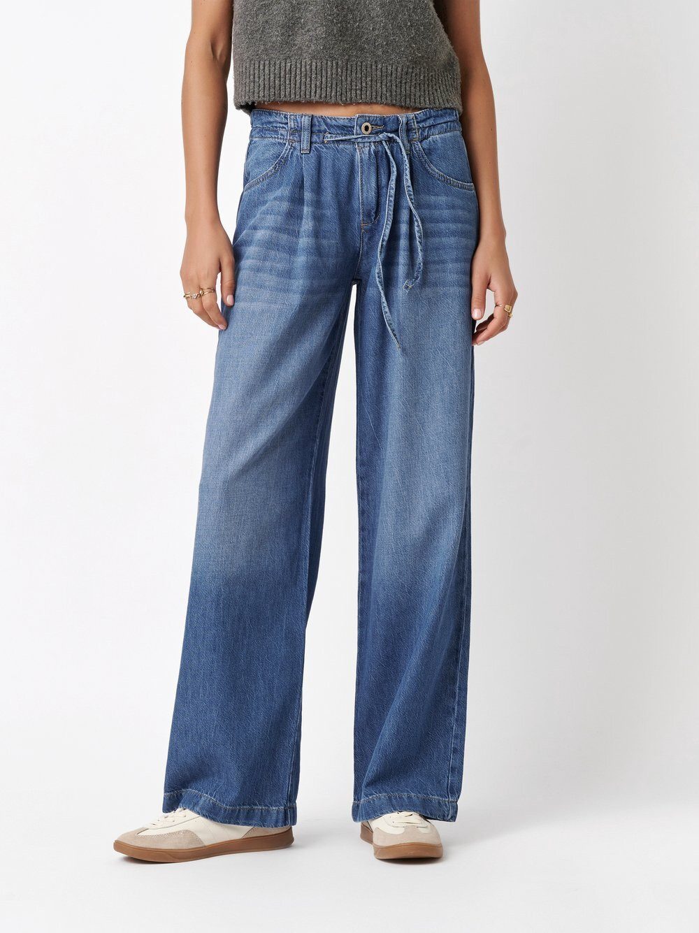 ROSNER Bootcut-Jeans Masha_151 (1-tlg) mit Bundfalten günstig online kaufen