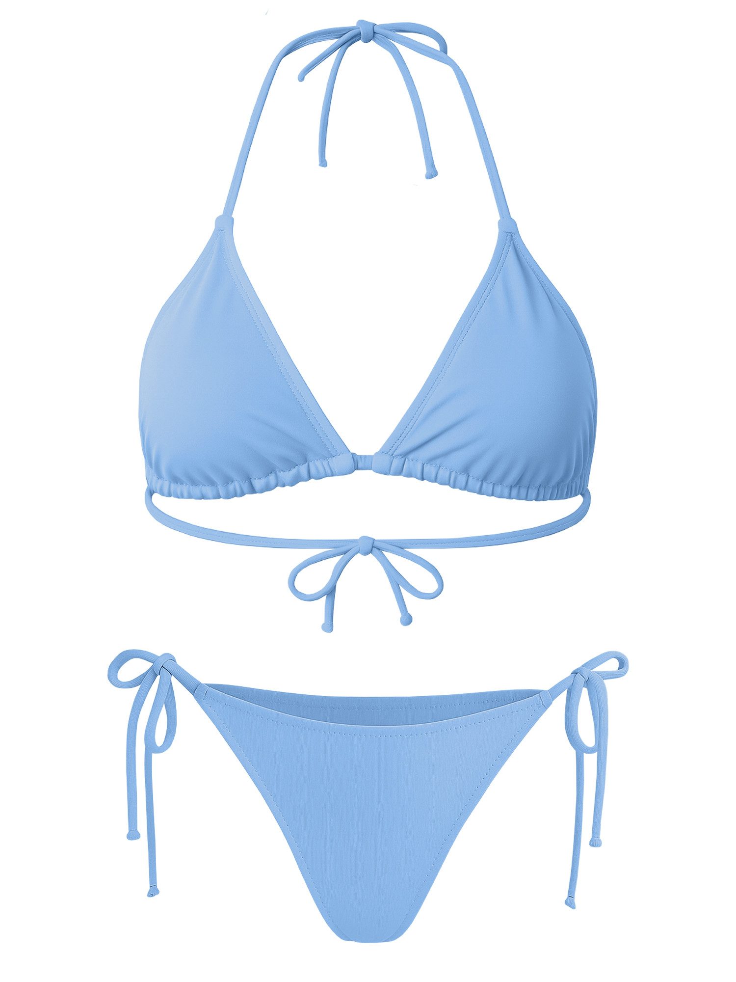 Yenita® Triangel-Bikini-Top, mit Rückseitiger Schnürung