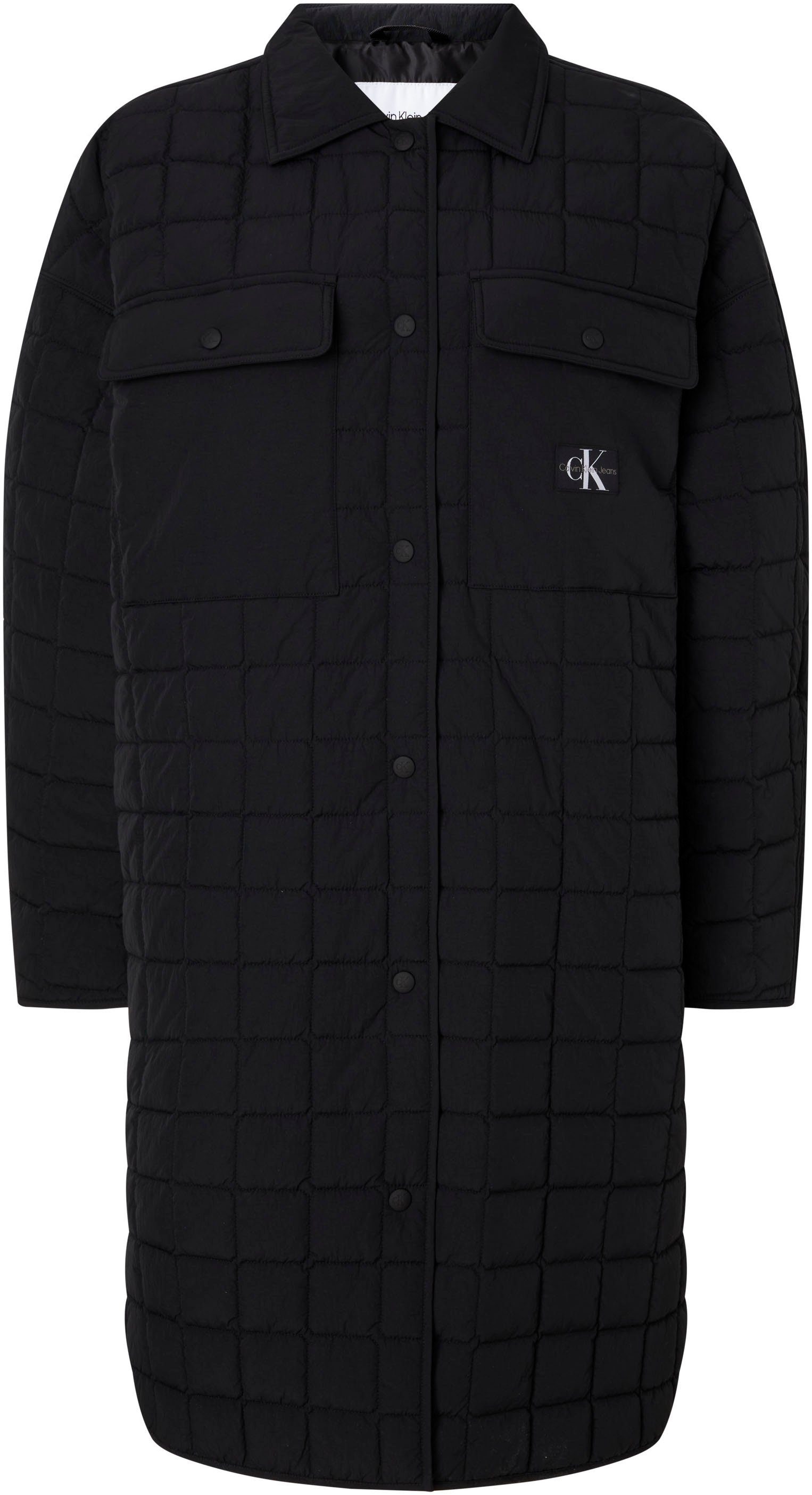 Calvin Klein Jeans Steppmantel LONG COAT UTILITY QUILTED