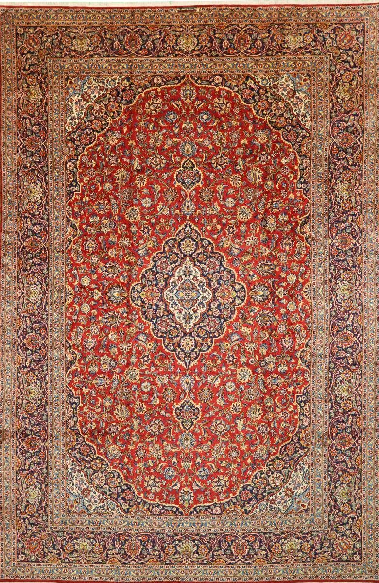 Orientteppich Keshan 294x459 Handgeknüpfter Orientteppich / Perserteppich, Nain Trading, rechteckig, Höhe: 12 mm