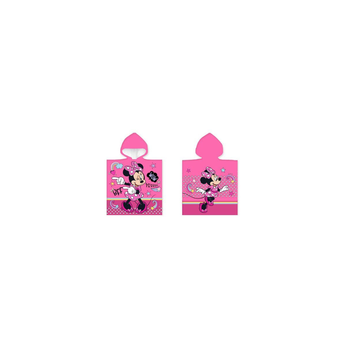 Disney Poncho Minnie Mouse Poncho 50x100cm – Strandtuch BFF Design