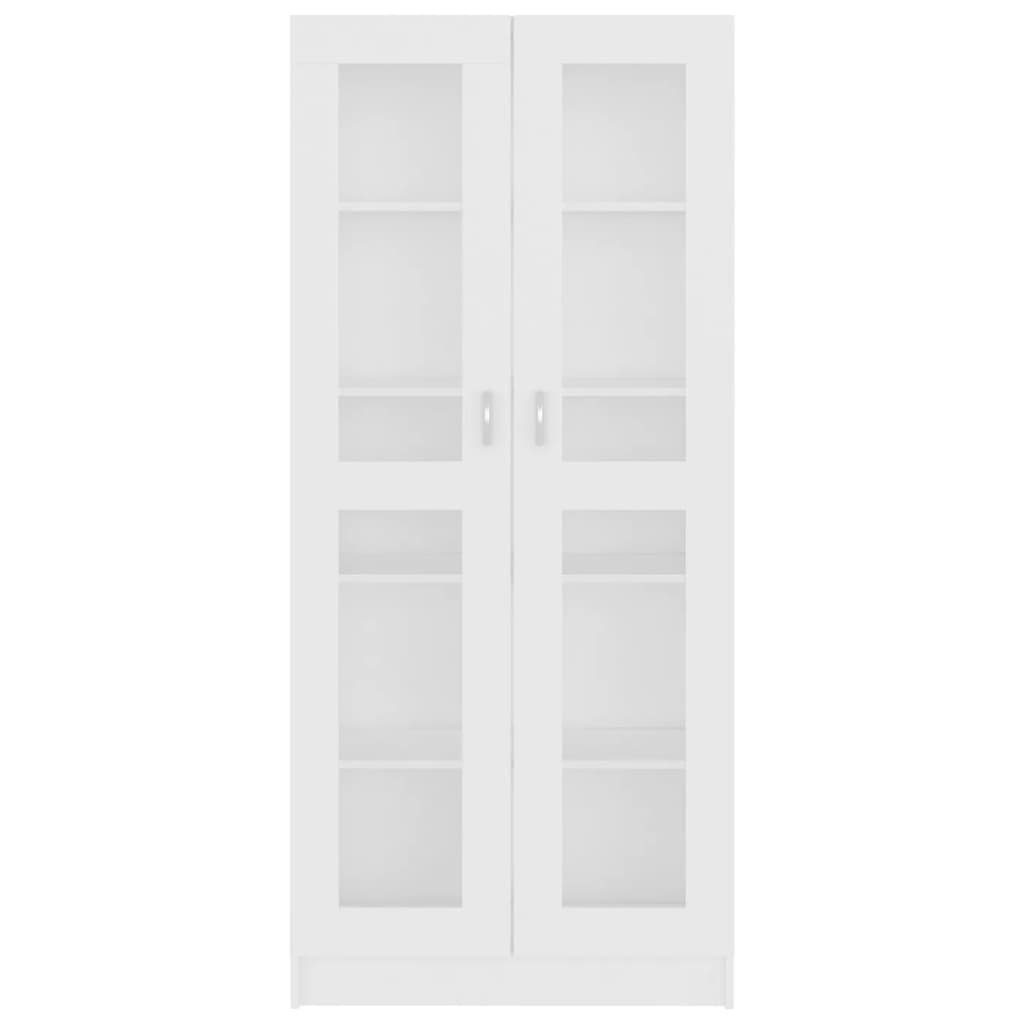 Vitrinenschrank furnicato Bücherregal 82,5x30,5x185,5 cm Holzwerkstoff Weiß