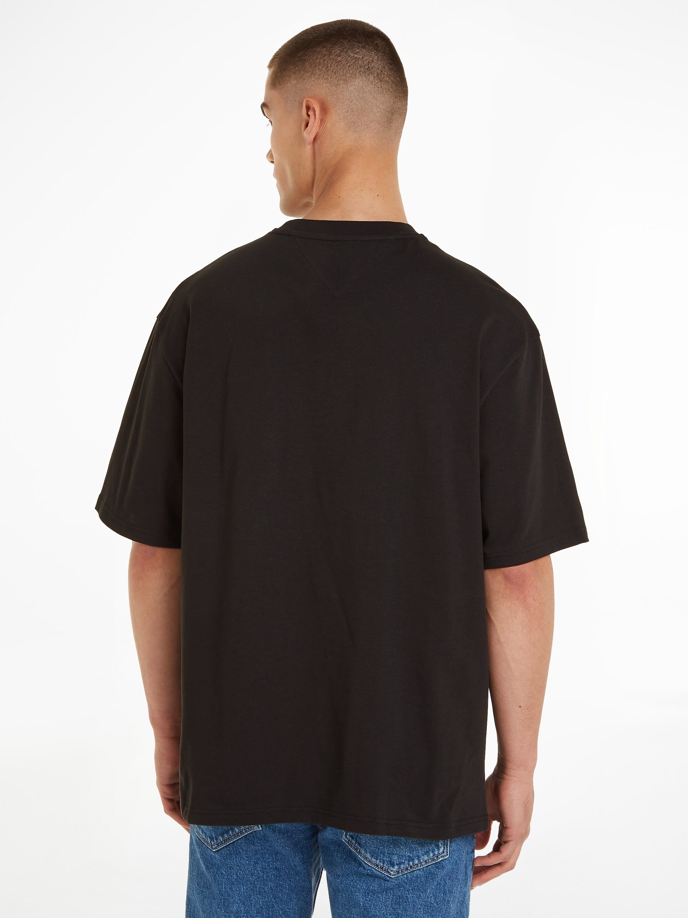 Tommy Jeans T-Shirt EXT BOLD OVZ CLASSICS Rundhalsausschnitt TJM mit Black TEE