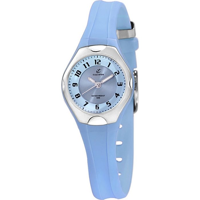 CALYPSO WATCHES Quarzuhr Calypso Kinder Uhr K5163/4 Kunststoffband (Armbanduhr) Kinder Armbanduhr rund Kunststoff PUarmband hellblau Fashion