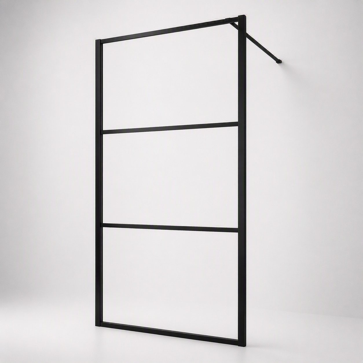 welltime Walk-in-Dusche Walk In Black Blocks Clear, Sicherheitsglas