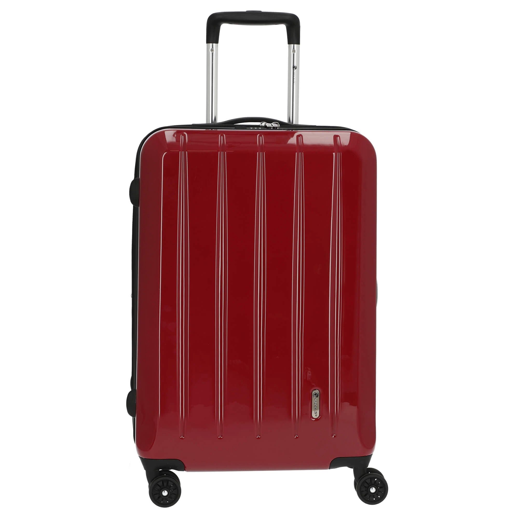 CHECK.IN® Koffer London 2.0 - 4-Rollen-Trolley 67 cm (beere), 4 Rollen Rollen
