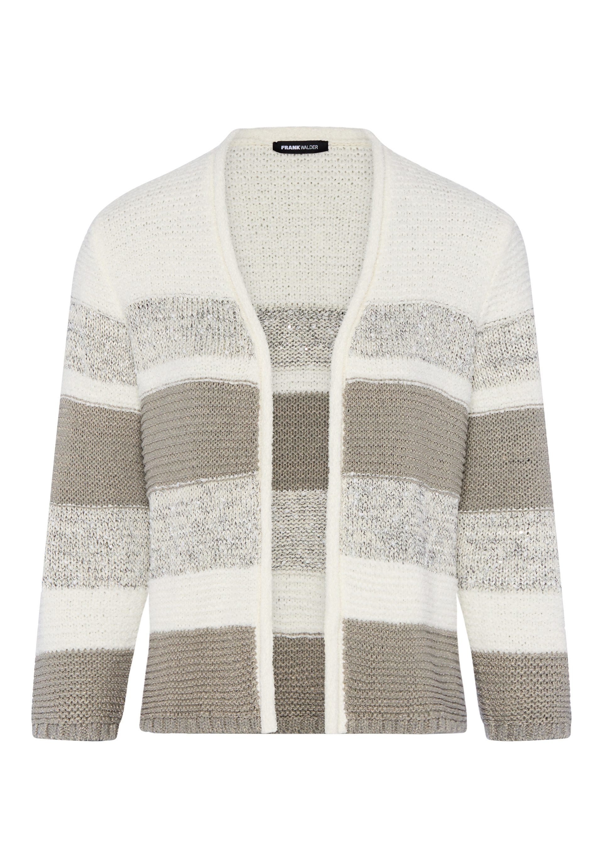 FRANK WALDER Cardigan mit offenen Kanten