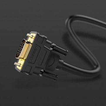 UGREEN Kabel Kabel DVI-I (Dual Link - 24+5) - VGA 2m schwarz (DV102) Video-Kabel