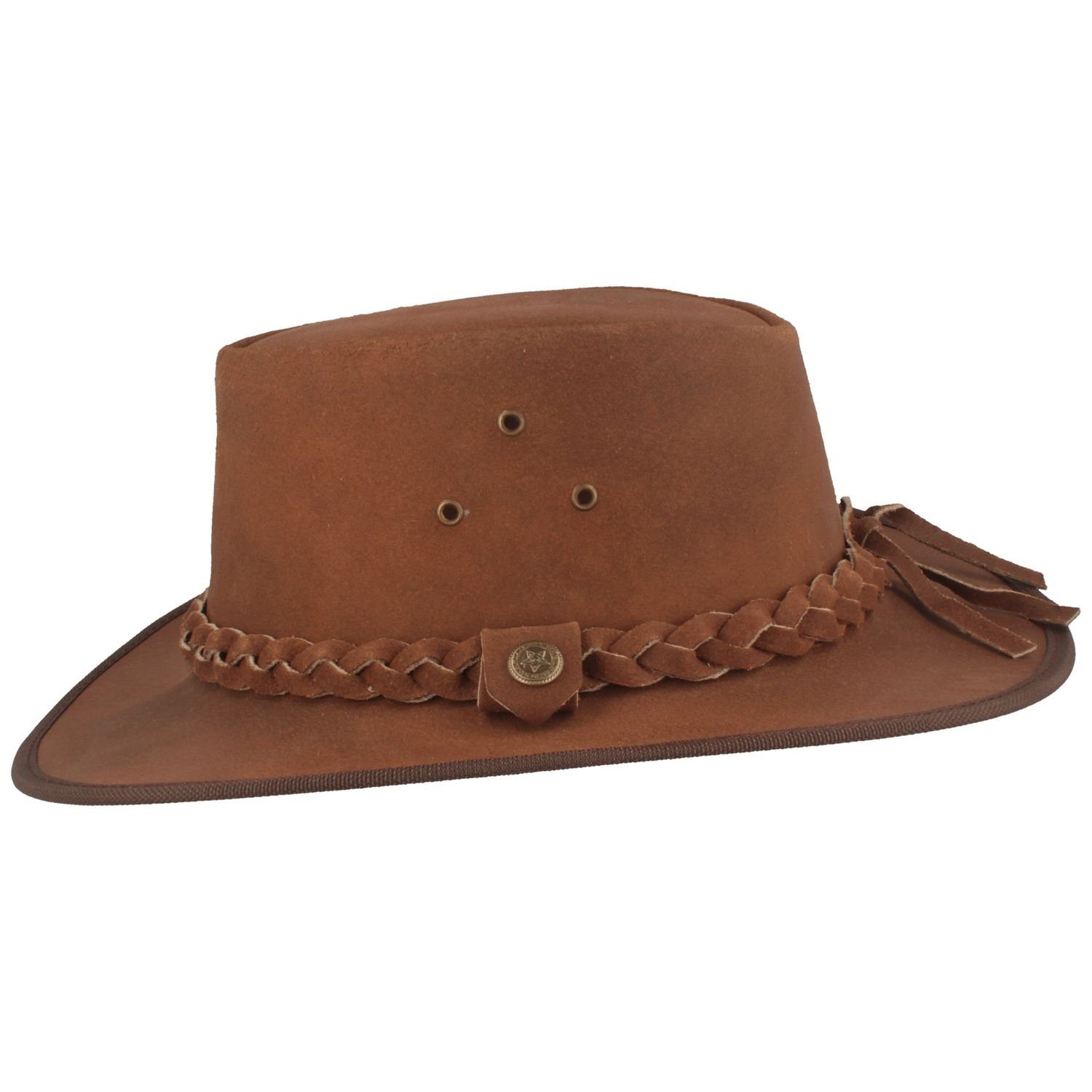 Scippis Trilby wetterfester Hooley Westernstil tan im Lederhut Outdoor