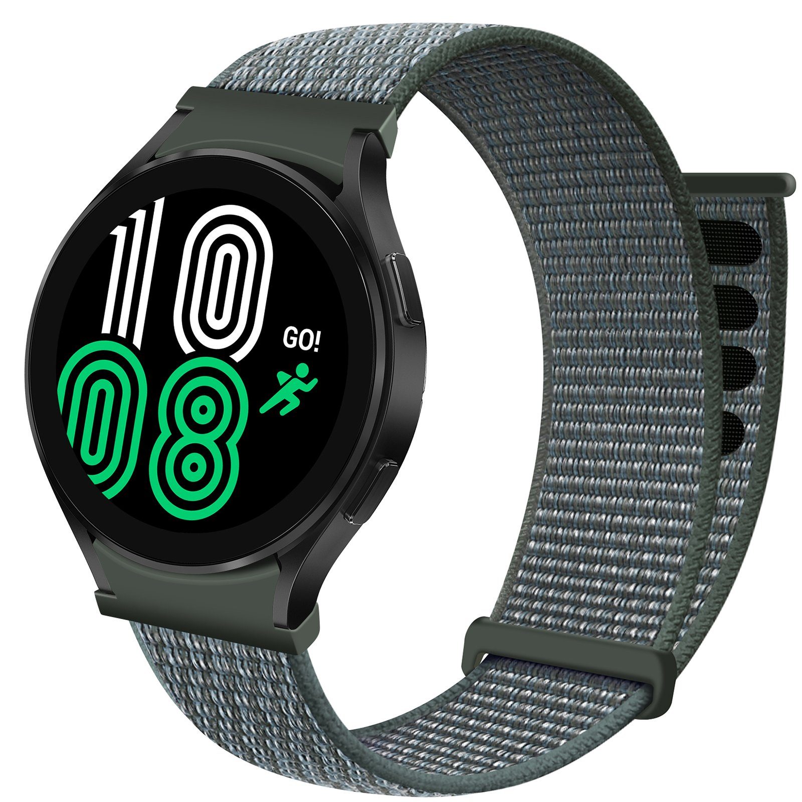 ELEKIN Smartwatch-Armband für Samsung galaxy watch 4 Armband magic buckle 40/42/44/46mm Stürmisches Grau | Uhrenarmbänder