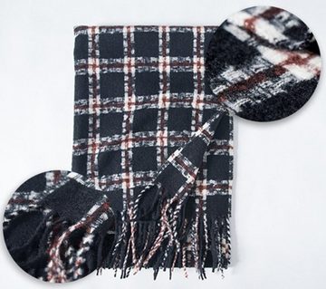 XDeer Wollschal Damen Schal,kuschelweich Karo,Winter Schal Poncho Qualität, Damen Halstuch Geschenk für Frauen in verschiedenen Farben