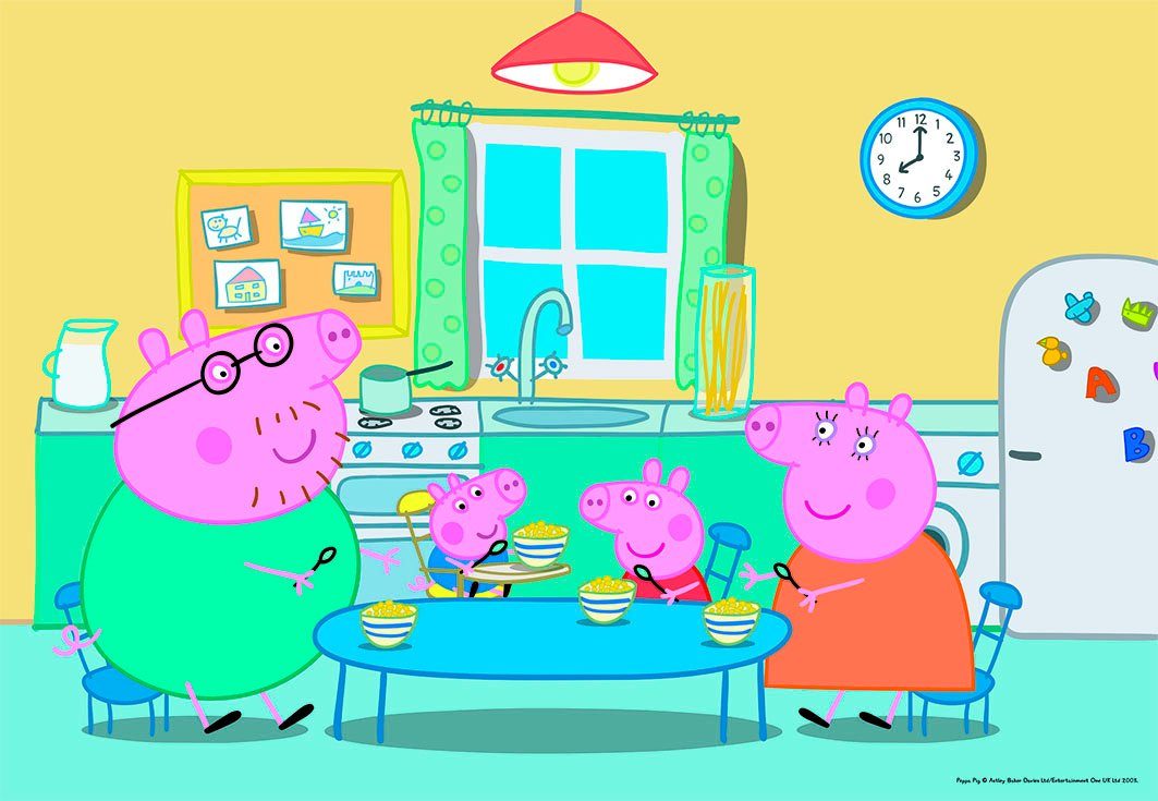 Ravensburger Puzzle Zuhause bei Peppa, 24 Puzzleteile, Made in Europe günstig online kaufen