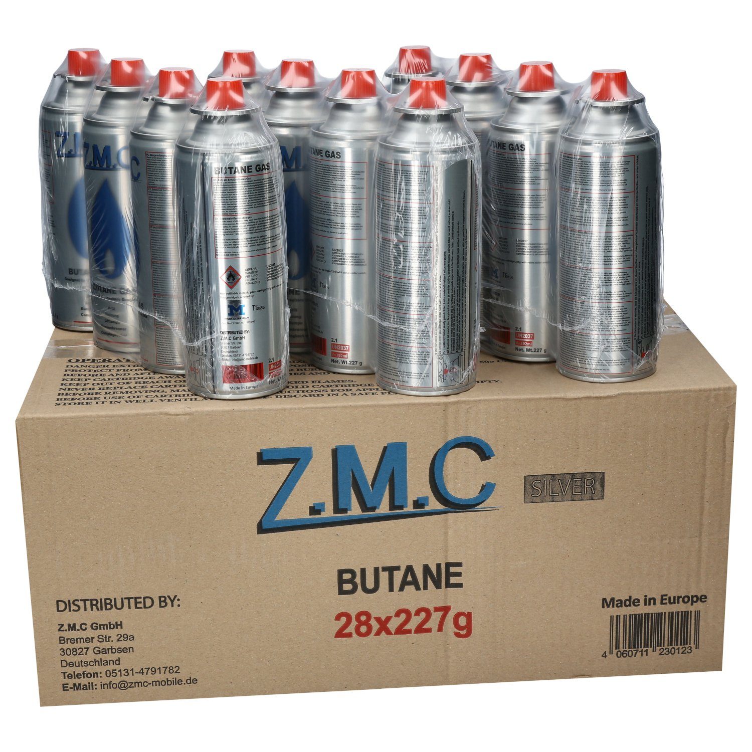 ZMC Gaskartusche 12x Butan Gas Kartusche 227g Butangas Bajonett-Anschluss, günstig online kaufen