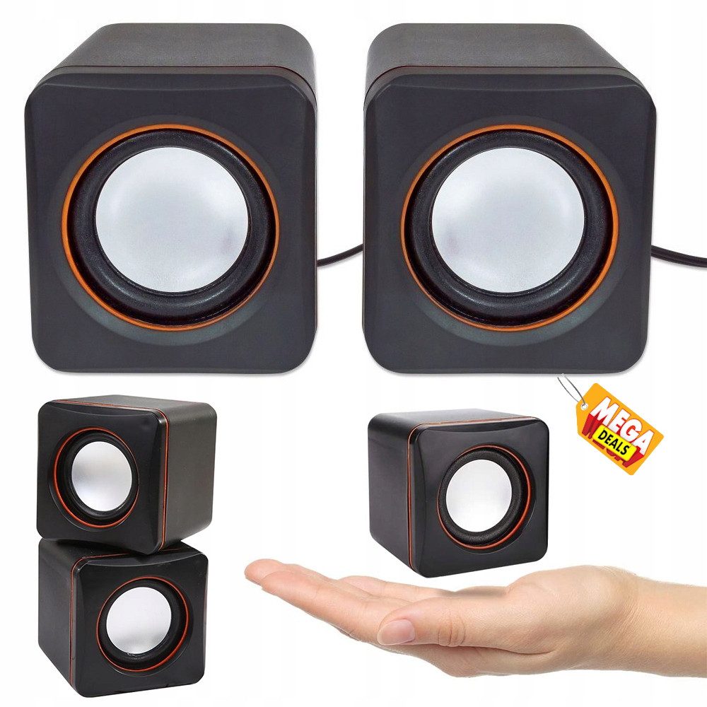 MEGADEALS Lautsprecher Stereo Soundbar Subwoofer Musikbox Boxen Computer USB Gaming-Lautsprecher