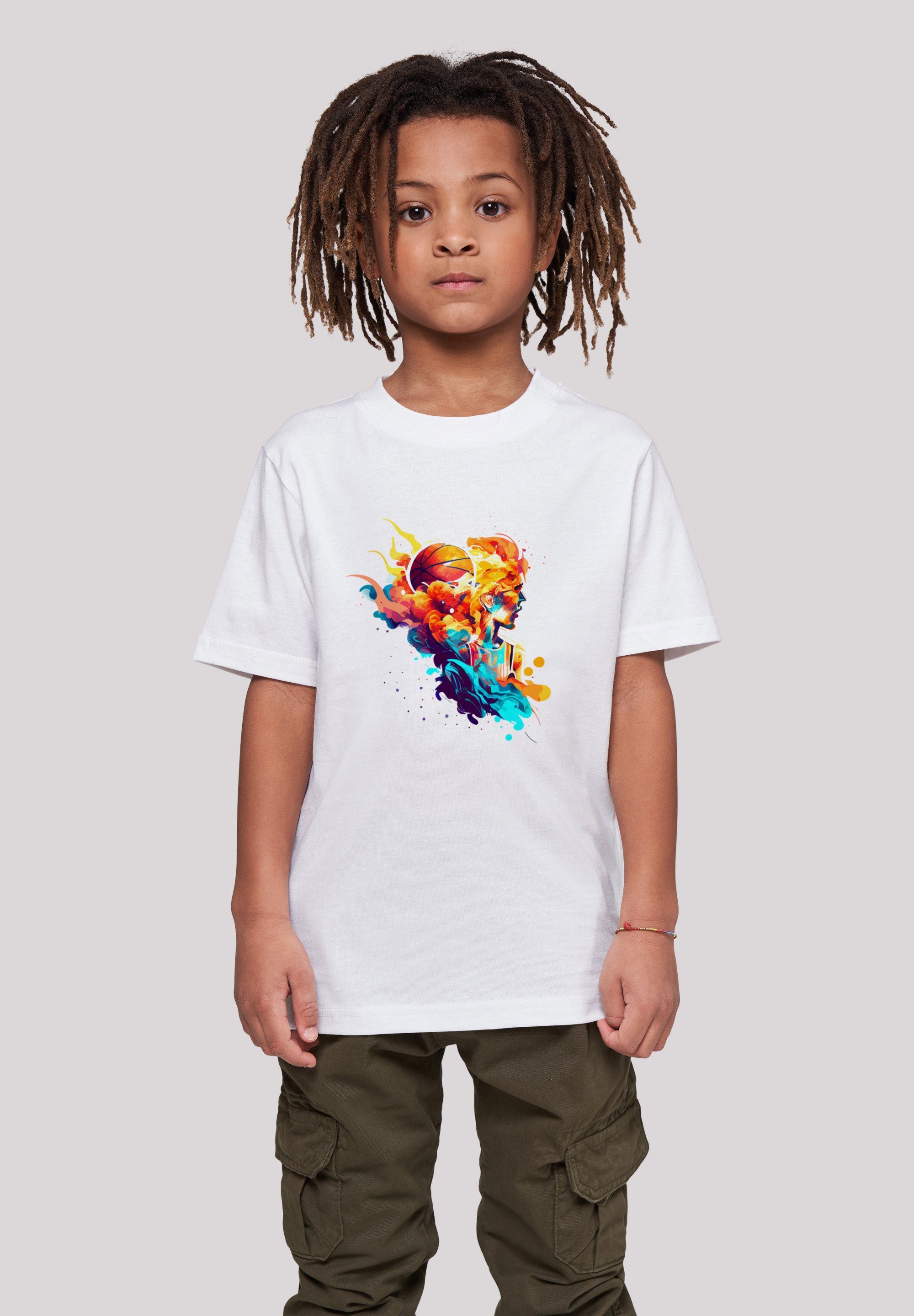 F4NT4STIC T-Shirt Basketball Sport Player hohem Baumwollstoff mit Sehr Tragekomfort UNISEX Print, weicher