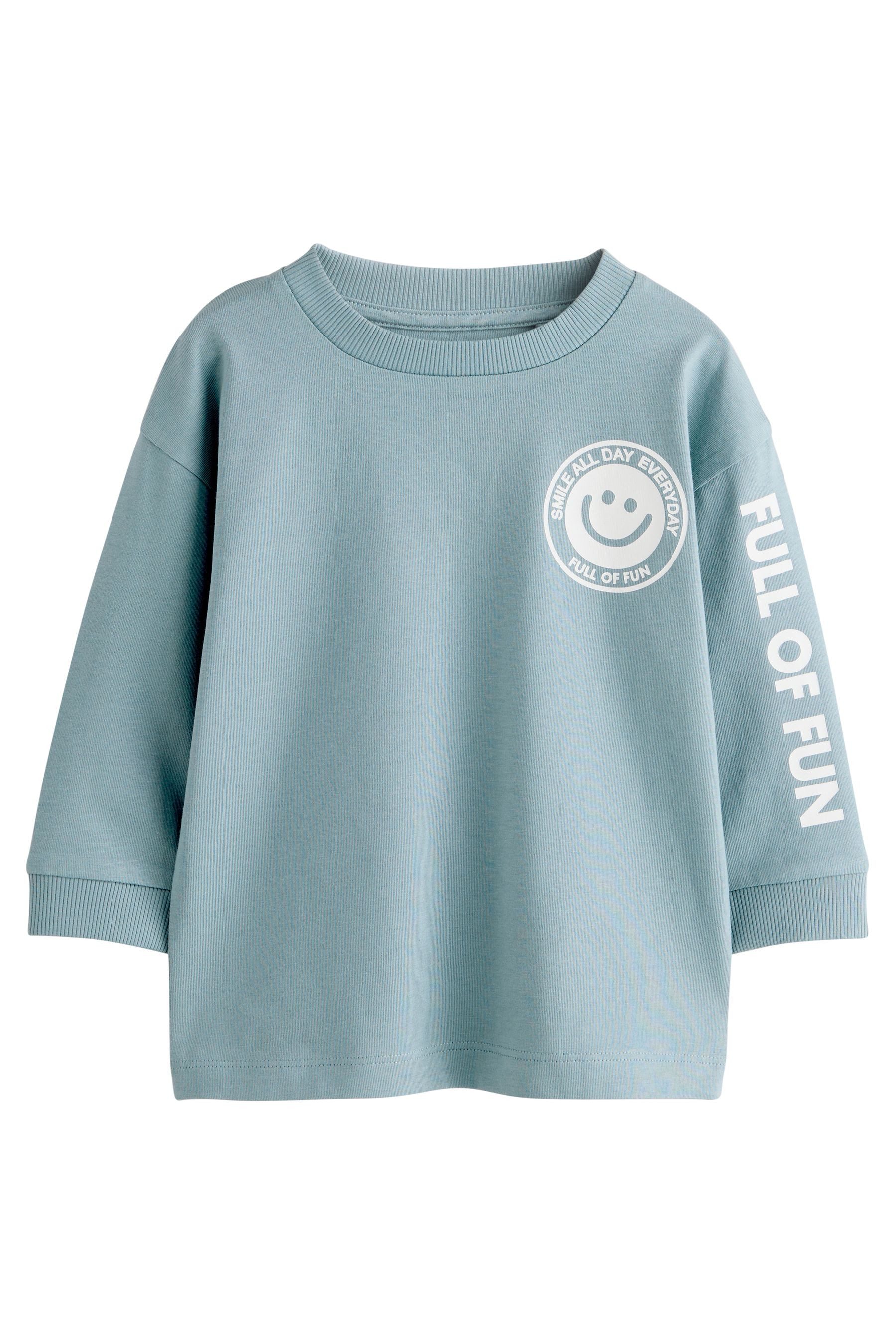 Next Langarmshirt Langärmeliges Shirt mit Rückengrafik (1-tlg)