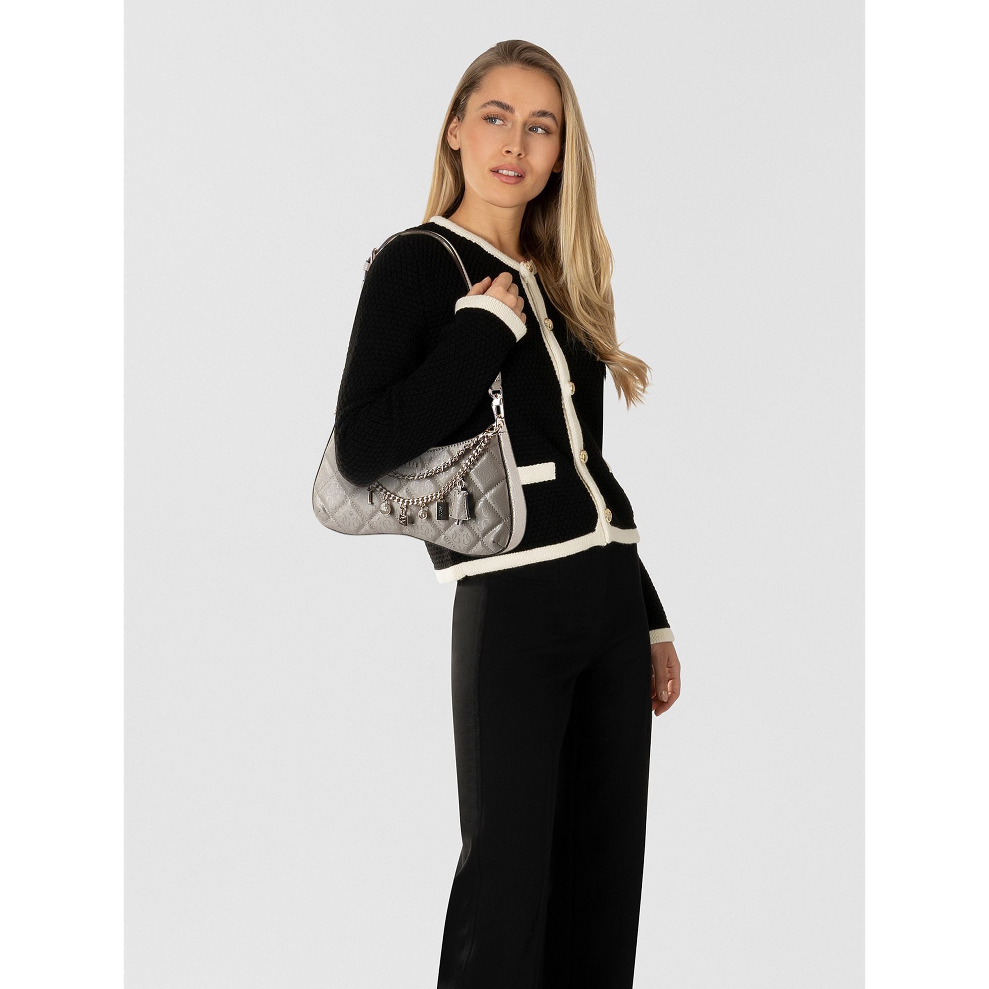 Guess Schultertasche Libby, Polyurethan günstig online kaufen