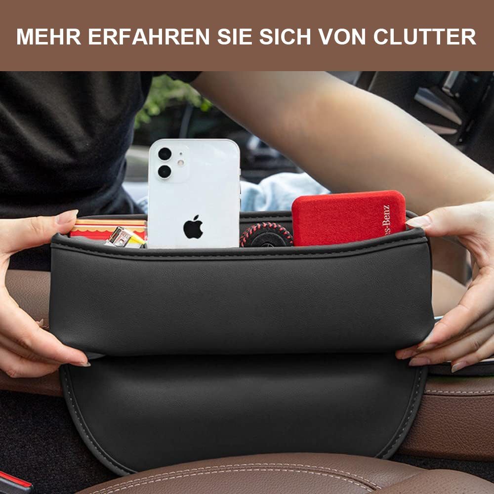 Bolwins Aufbewahrungsbox A12D Autositz Lücke AufbewahrungBox Tasche Handy  Organizer Kunstleder