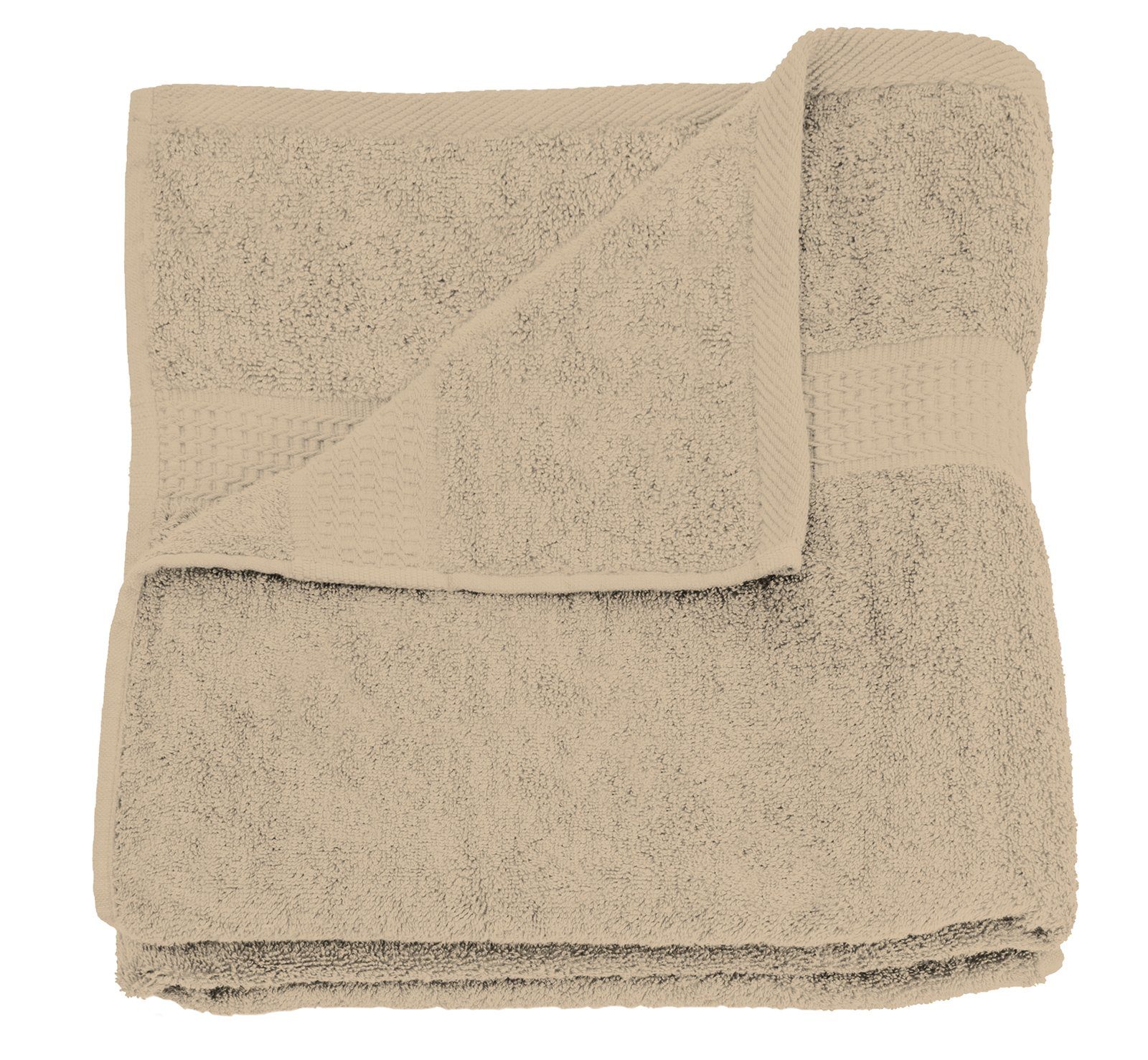 Bordüre, mit saugfähig beige One (4-St), Handtücher Home Frottee Royal,