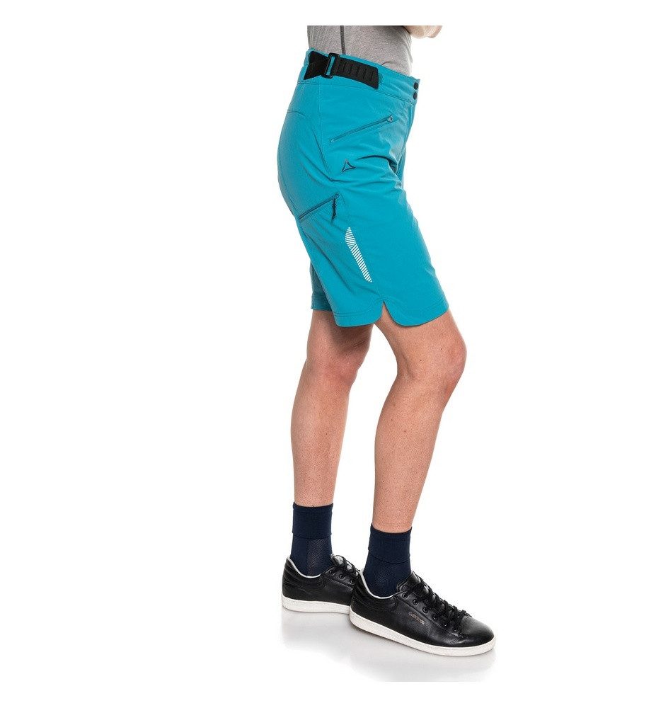 Schöffel Trekkinghose Fahrrad-Wanderhose Trans Canada 4-Wege Stretch kurz blau Damen