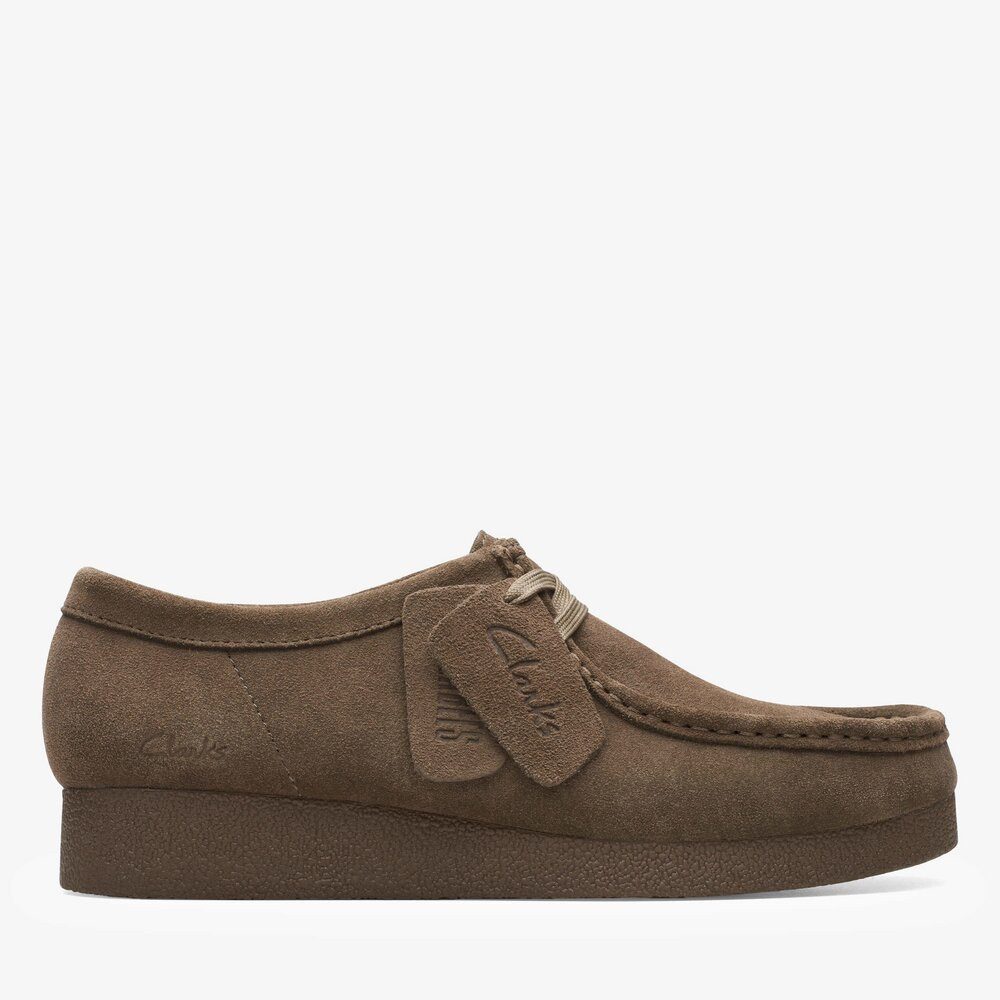 Clarks Clarks - WallabeeEVOSh - Oliv Schnürschuh
