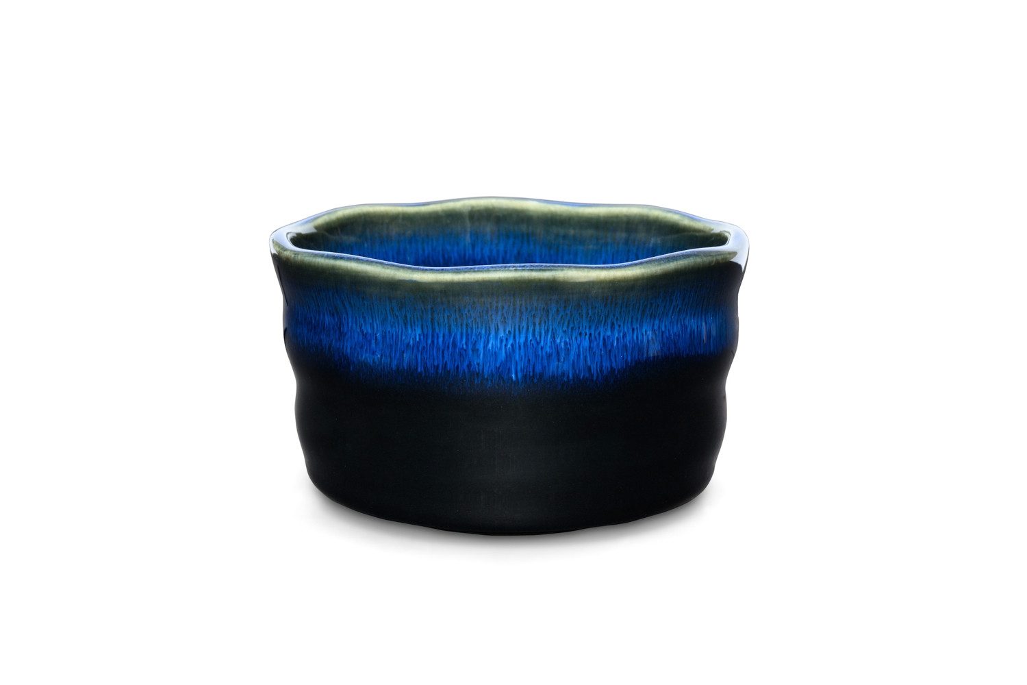 MAOCI teaware for your life Teeschale Matcha Schale blau schwarz Keramik, 1-tlg.