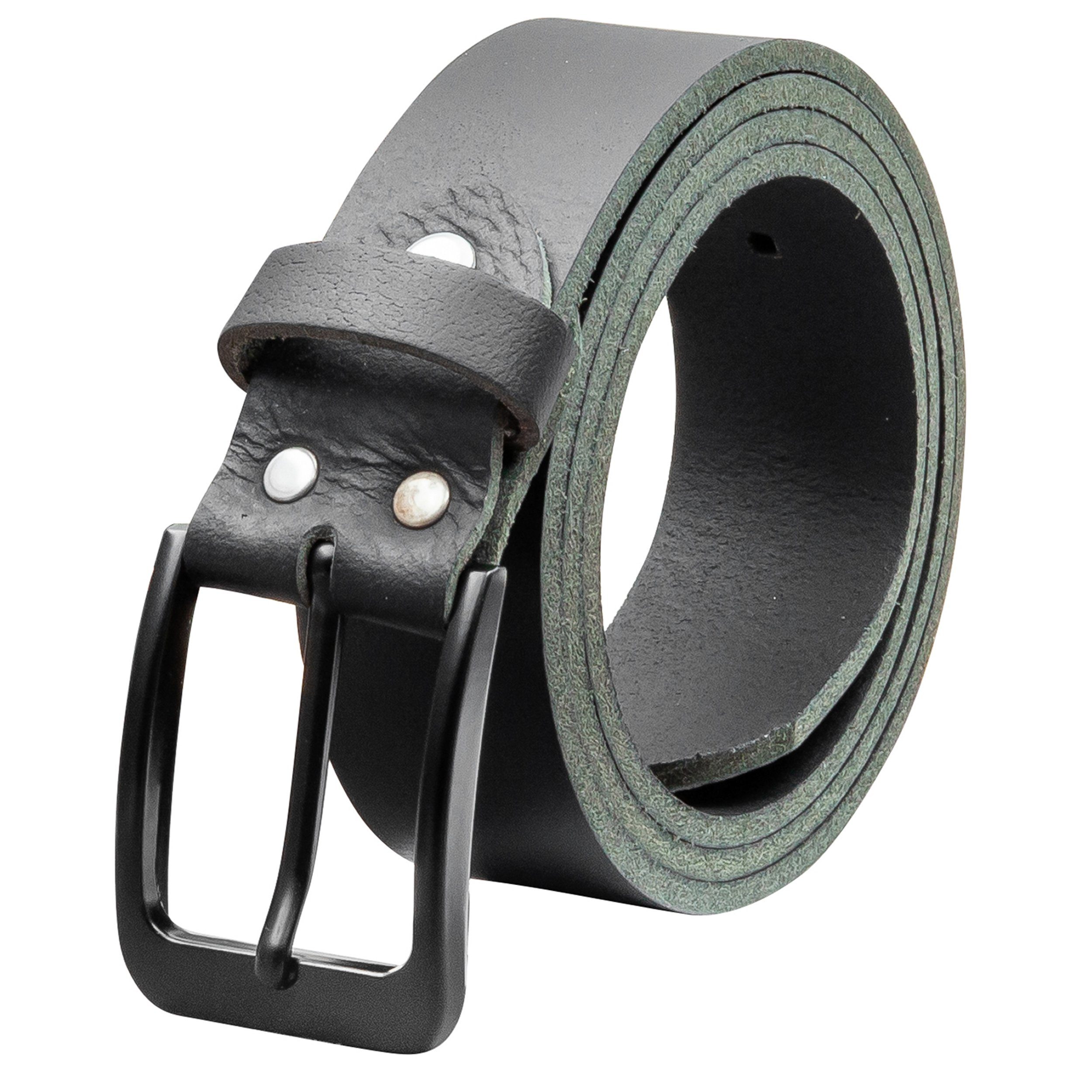 Ledergürtel OM412-VL-Schwarz