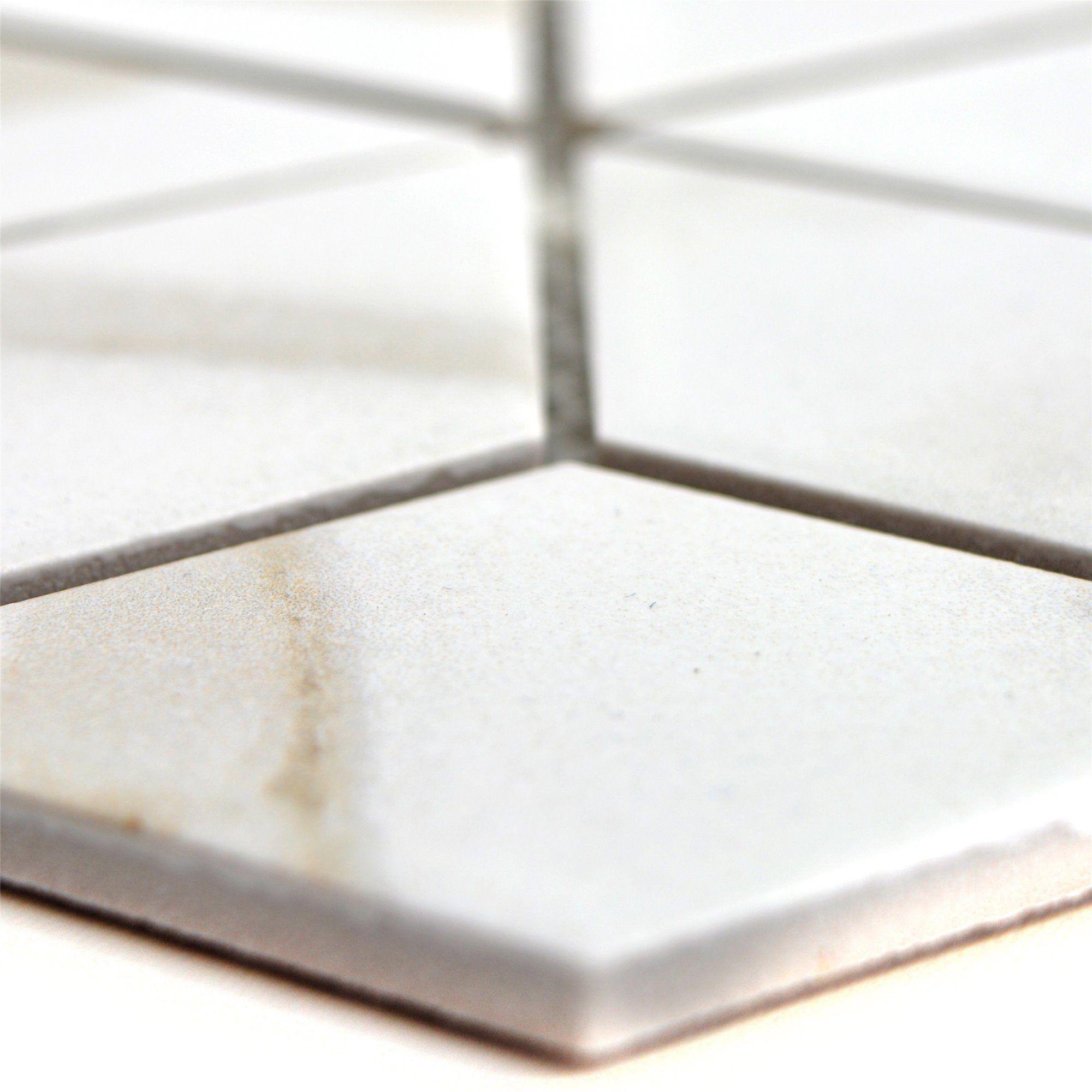 Mosafil Mosaikfliesen Keramik Mosaikfliesen Zorro Calacatta Würfel, Keramik 30.500x26.600, weiß-grau-calacatta, Verlegefertig auf ein Netz geklebt - Frostsicher - Wasserfest