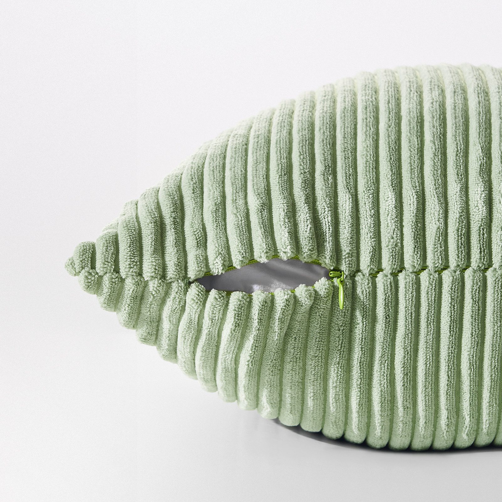 Topfinel Kissenbezug gestreiftes Muster,2er Set Kissenhülle Dekokissen Kissenbezug, Kordsamt 35x35 Sofakissen Couchkissen Zierkissenbezug Dekokissen – Bild 3 von 5