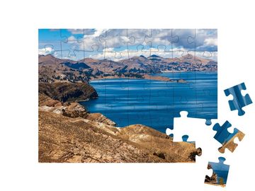 puzzleYOU Puzzle Titicacasee zwischen Peru und Bolivien, 48 Puzzleteile, puzzleYOU-Kollektionen Seen, Große Seen, Flüsse & Seen