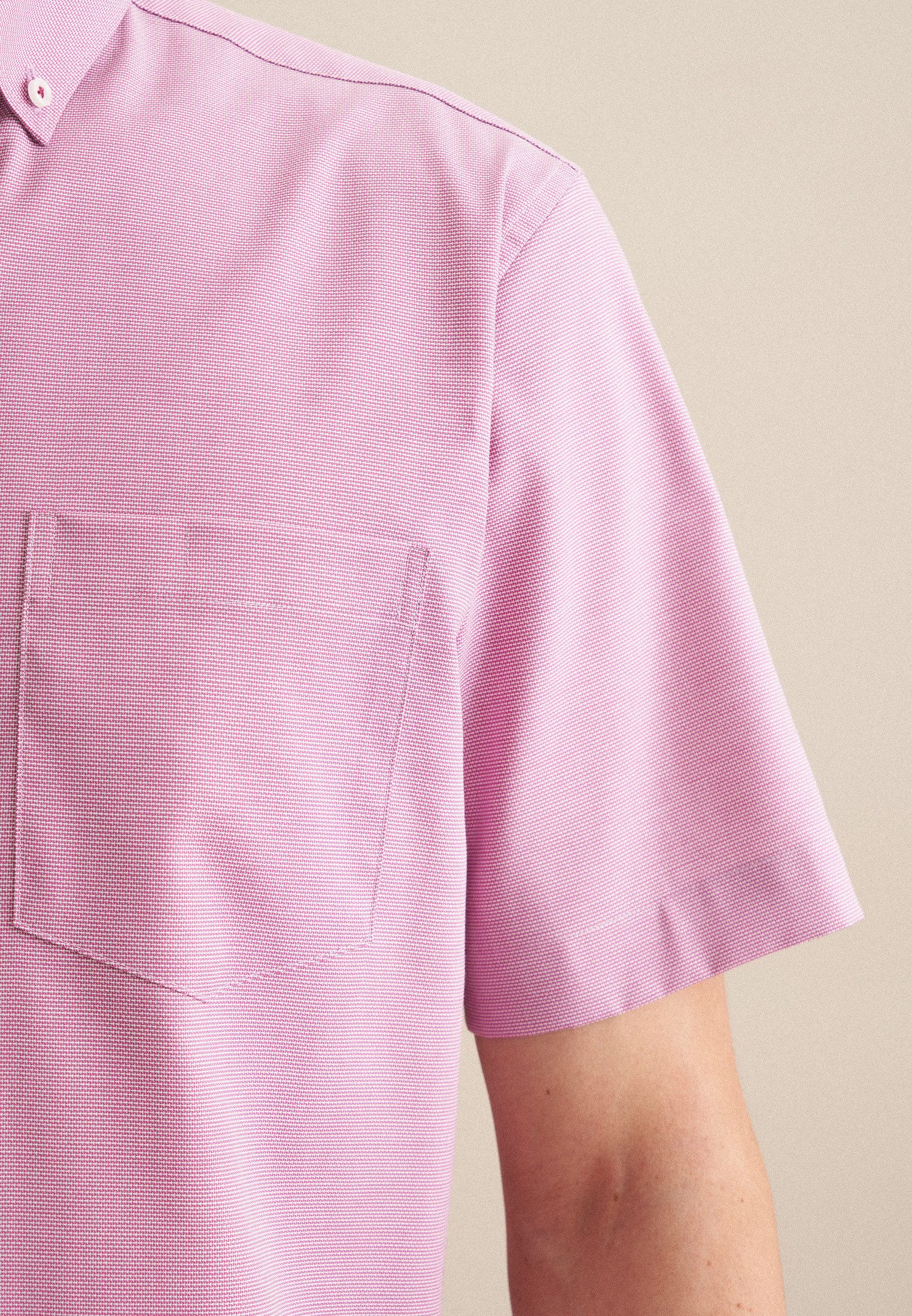 seidensticker Businesshemd Regular Regular 1/2 Button-Down-Kragen Struktur