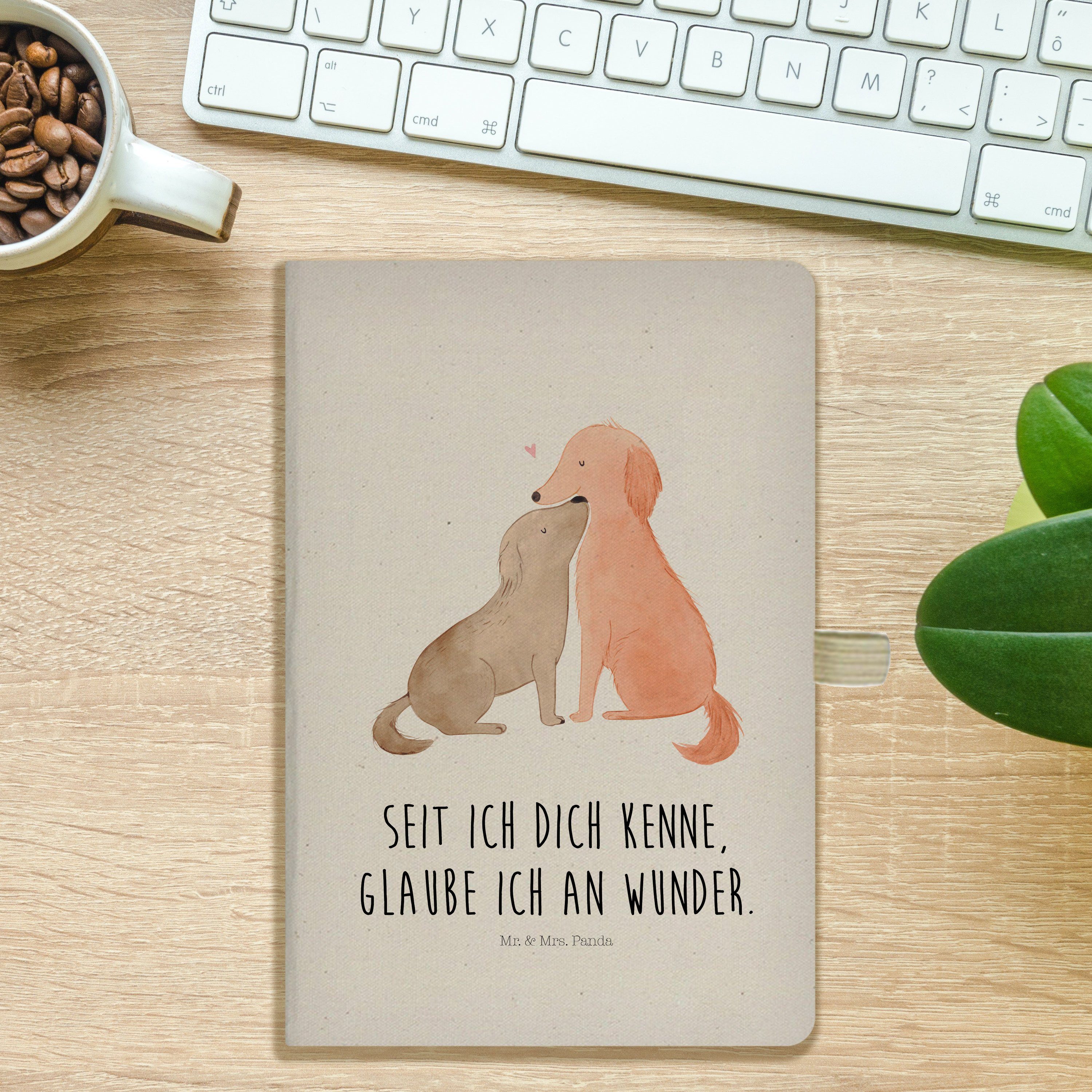 Mr. Liebe Hunde Panda Transparent - & Geschenk, Mr. - Sprü & Kuss, Hundemotiv, Journal, Mrs. Panda Mrs. Notizbuch