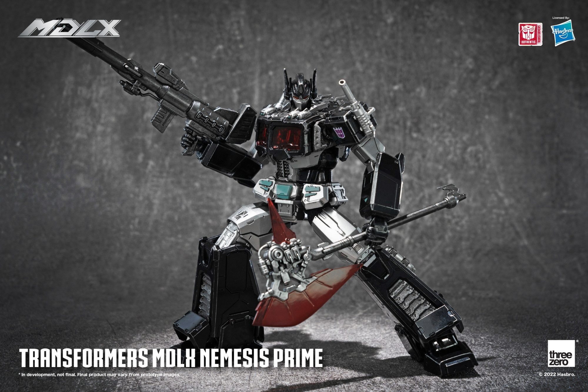 ThreeZero Actionfigur TRANSFORMERS MDLX NEMESIS PRIME PX ARTICULATED ACTIONFIGUR