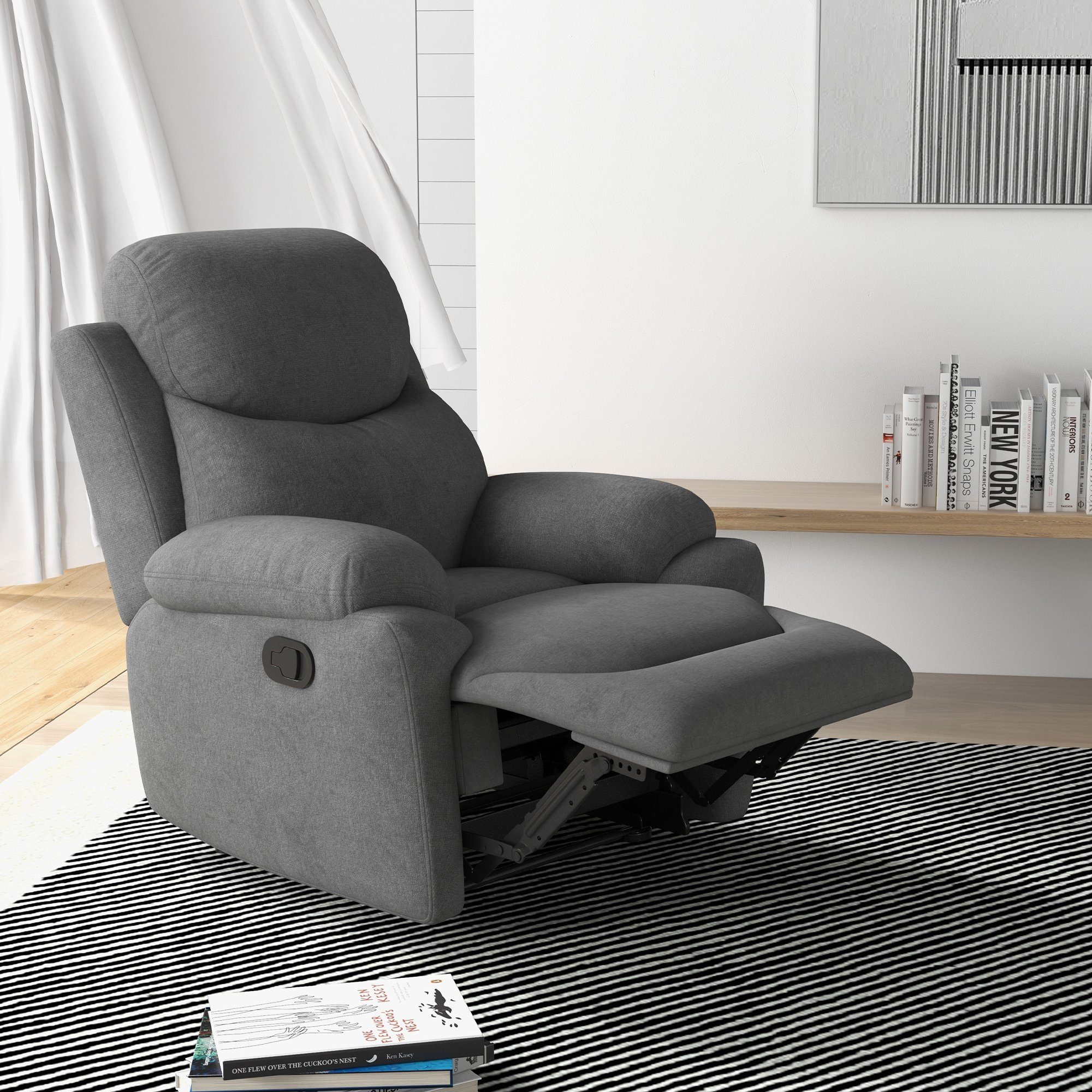 HOMCOM Relaxsessel Einzelsofa, Liege 150°, neigbarer günstig online kaufen