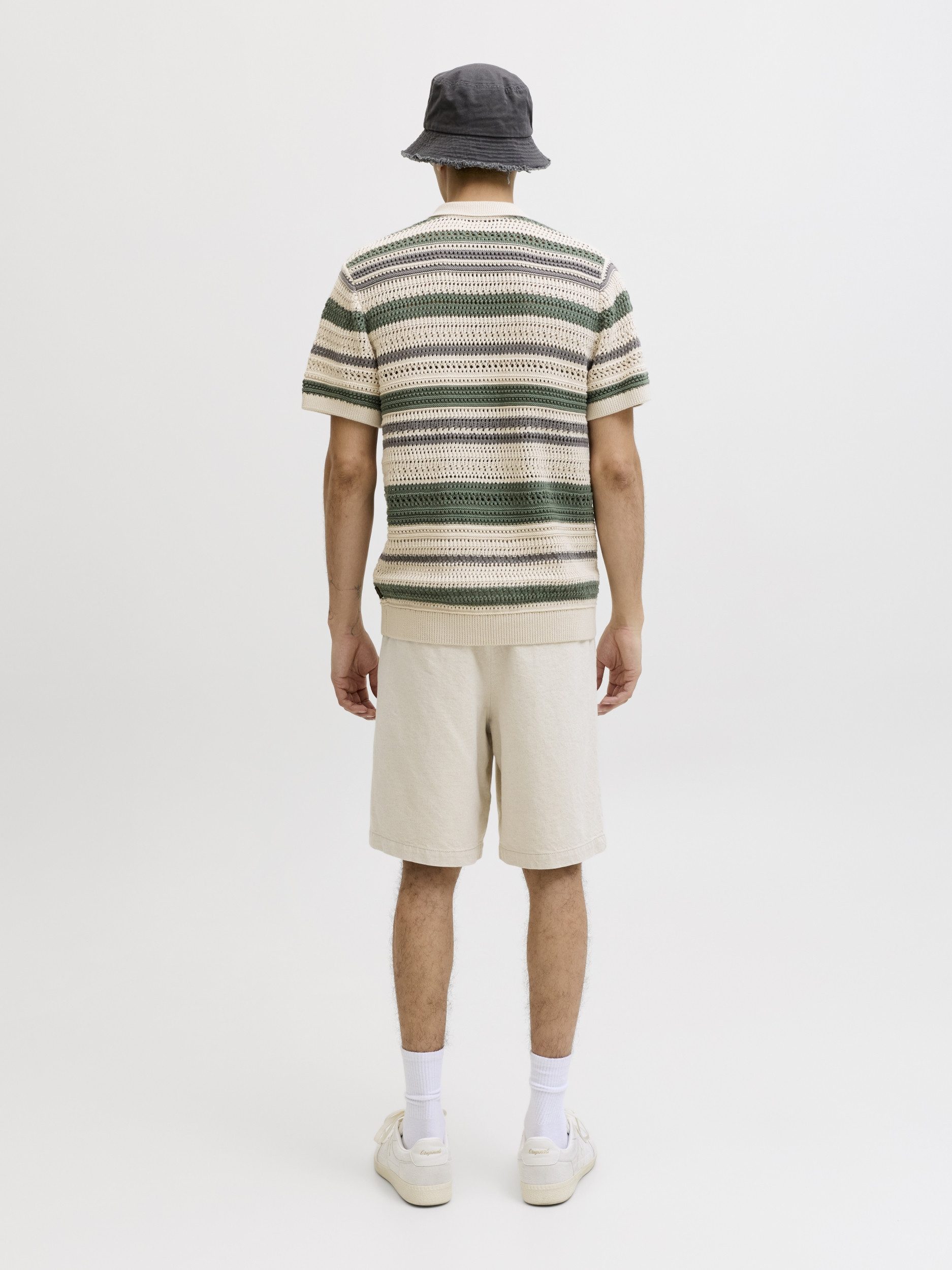 Jack & Jones T-Shirt JPRBLUHAMILTON BUTTON THROUGH POLO, Laurel Wreath/Sea Pearl
