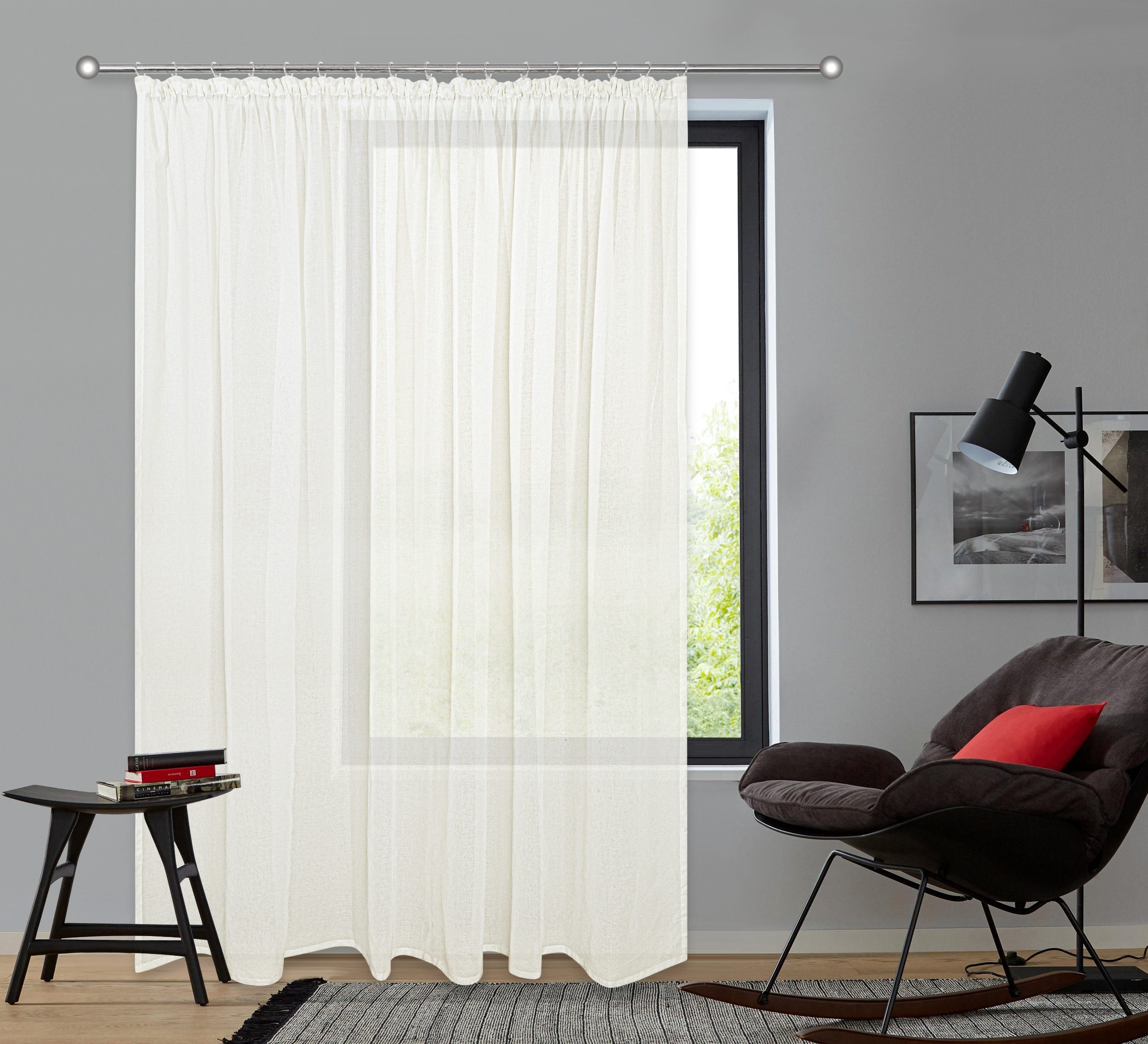 OTTO home Gardine Dolly (1 St), Kräuselband, transparent, Bestseller, Store, extra Breite ab 3 Meter